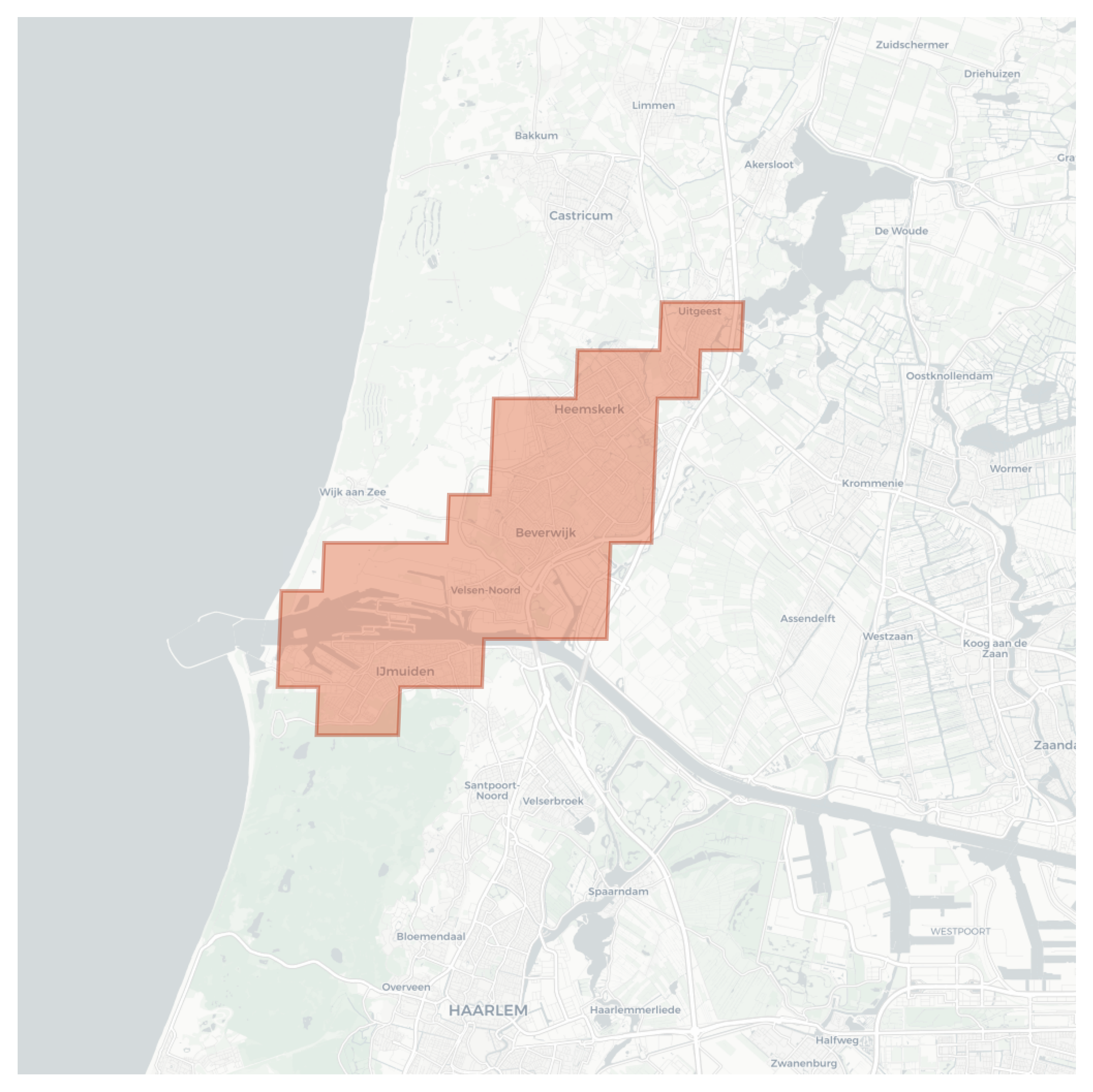 Heemskerk geographic map