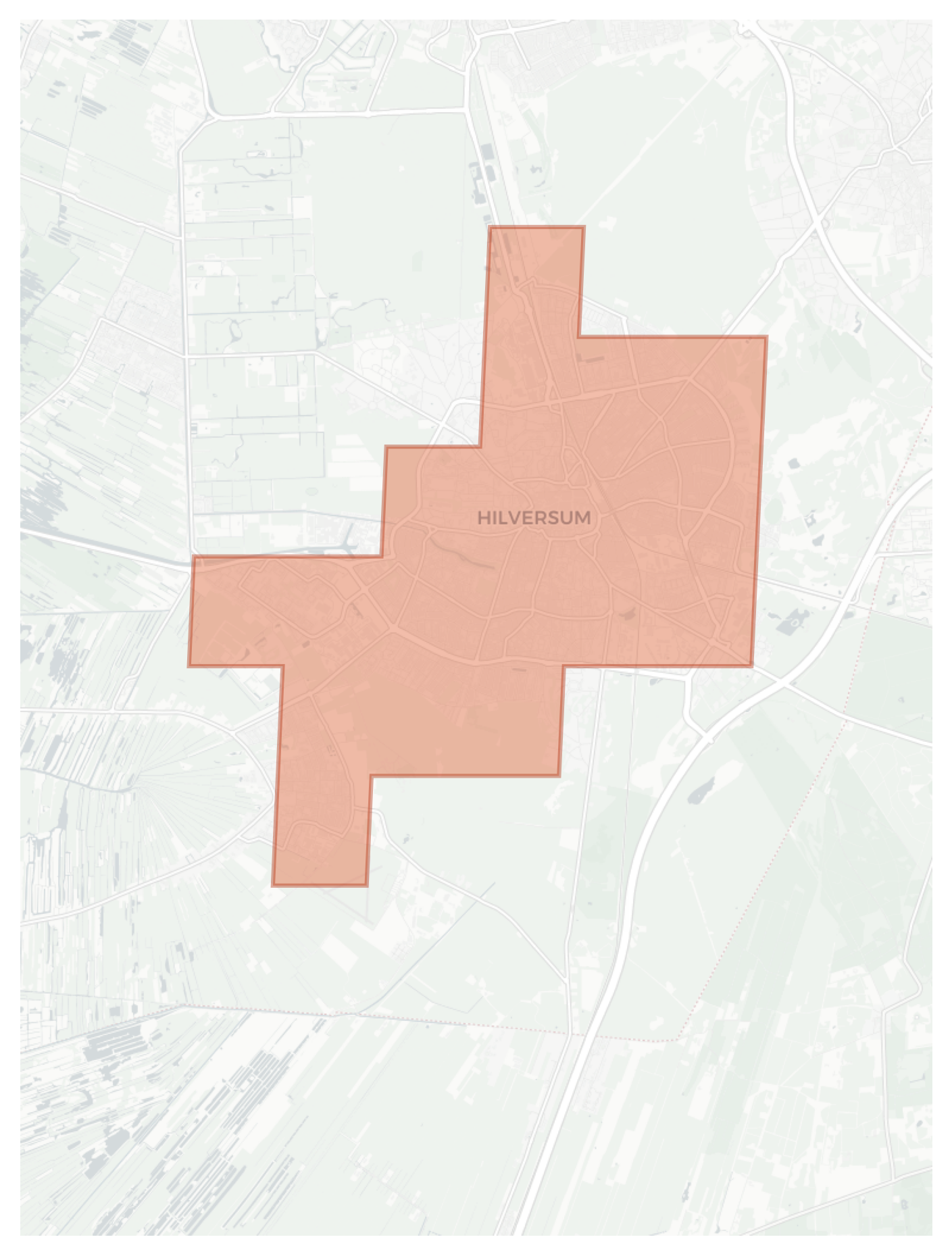 Hilversum geographic map