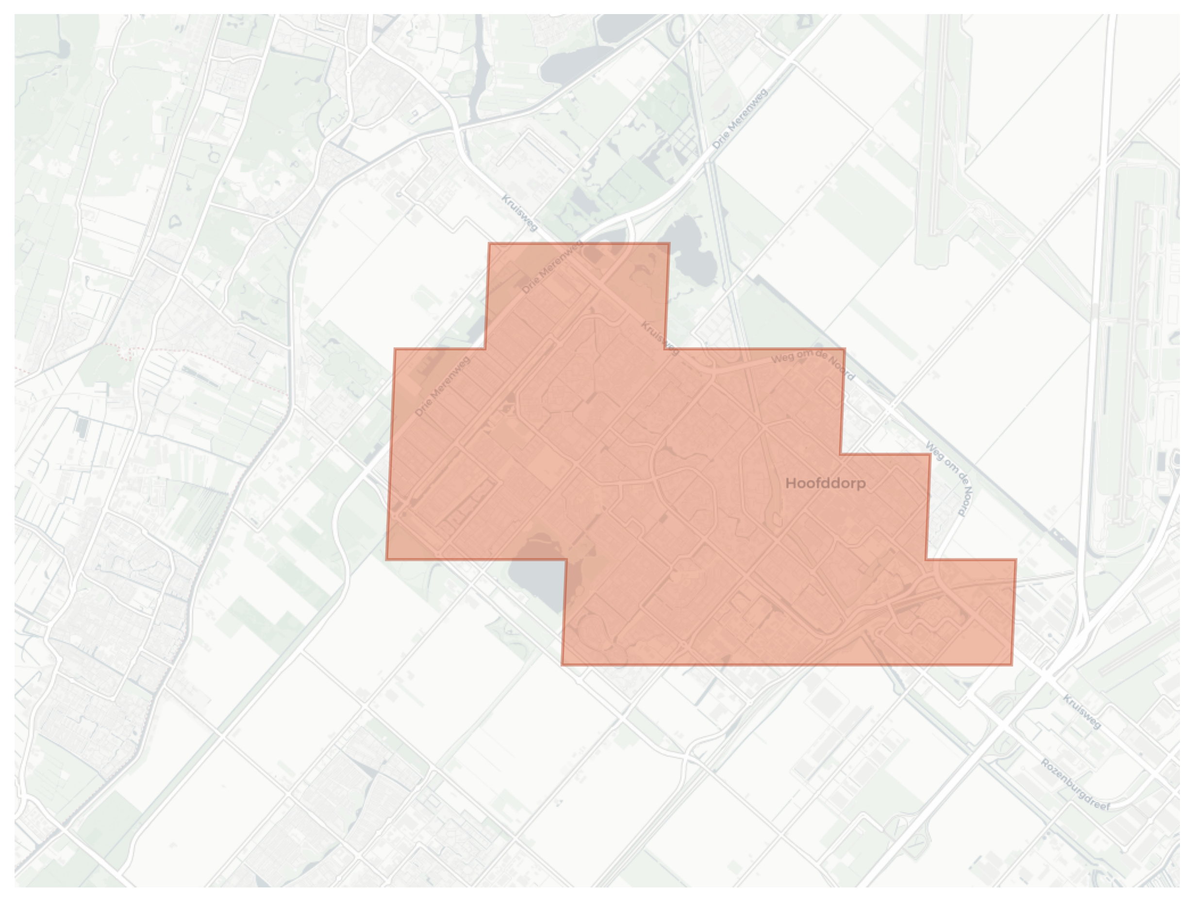 Hoofddorp geographic map
