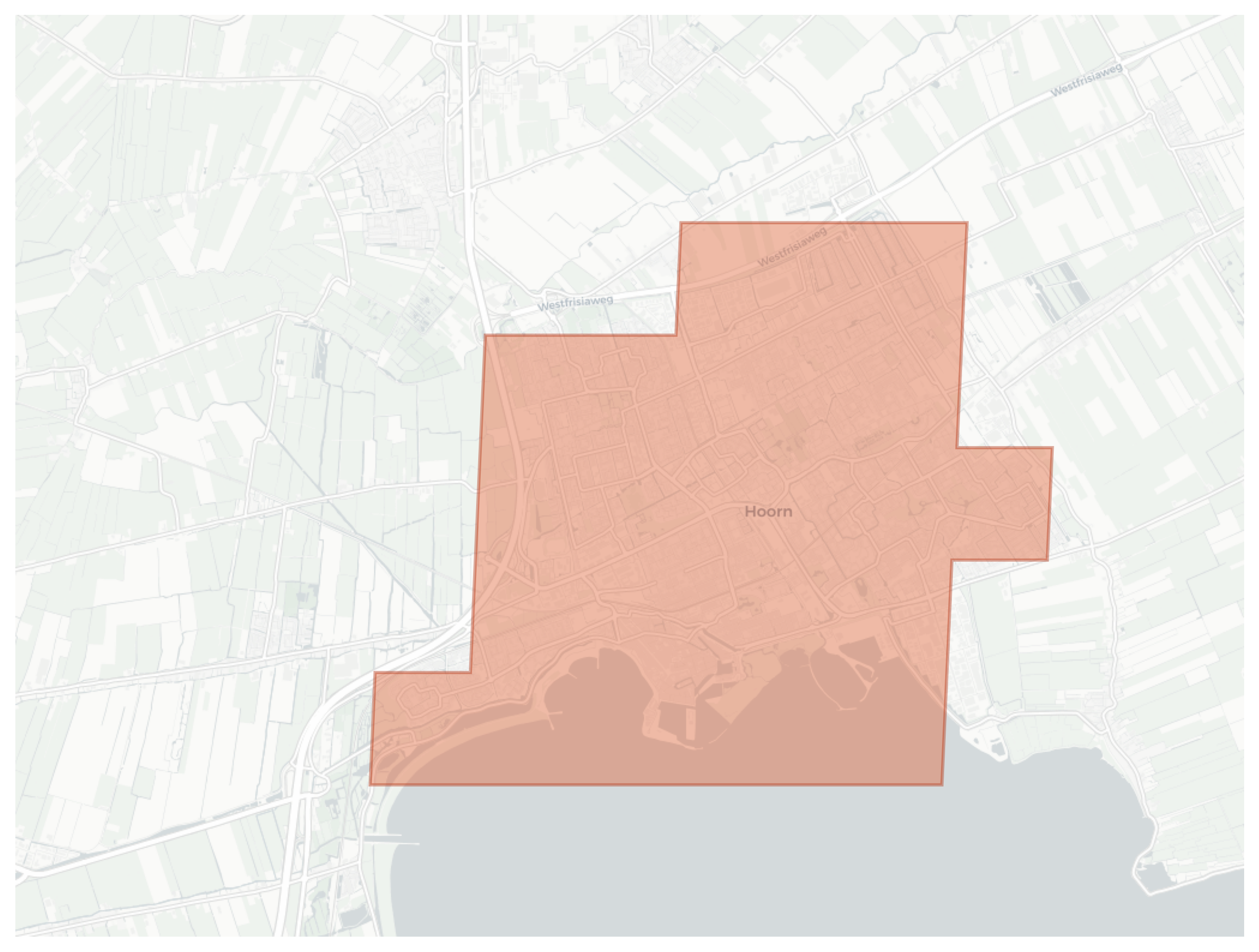Hoorn geographic map