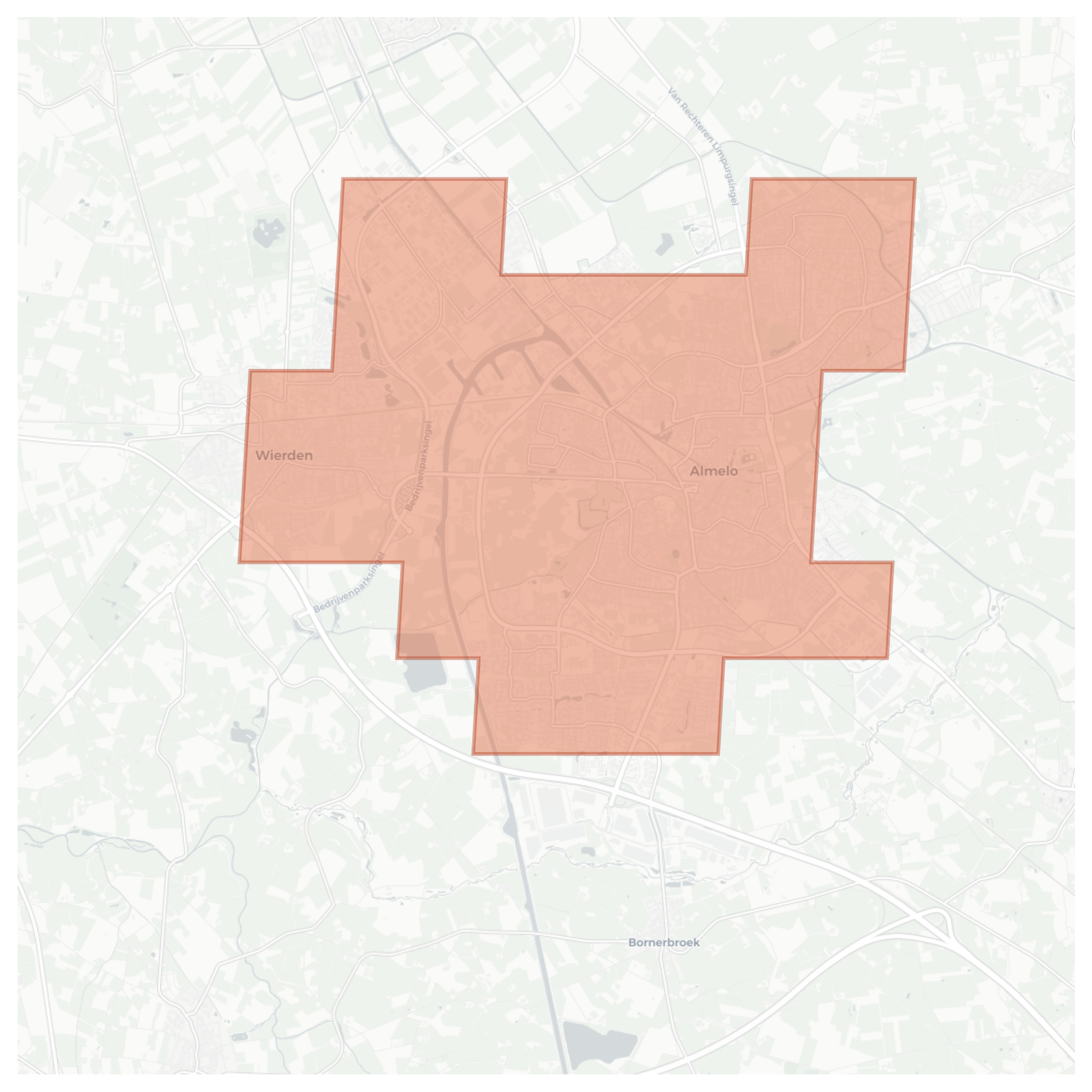 Almelo geographic map