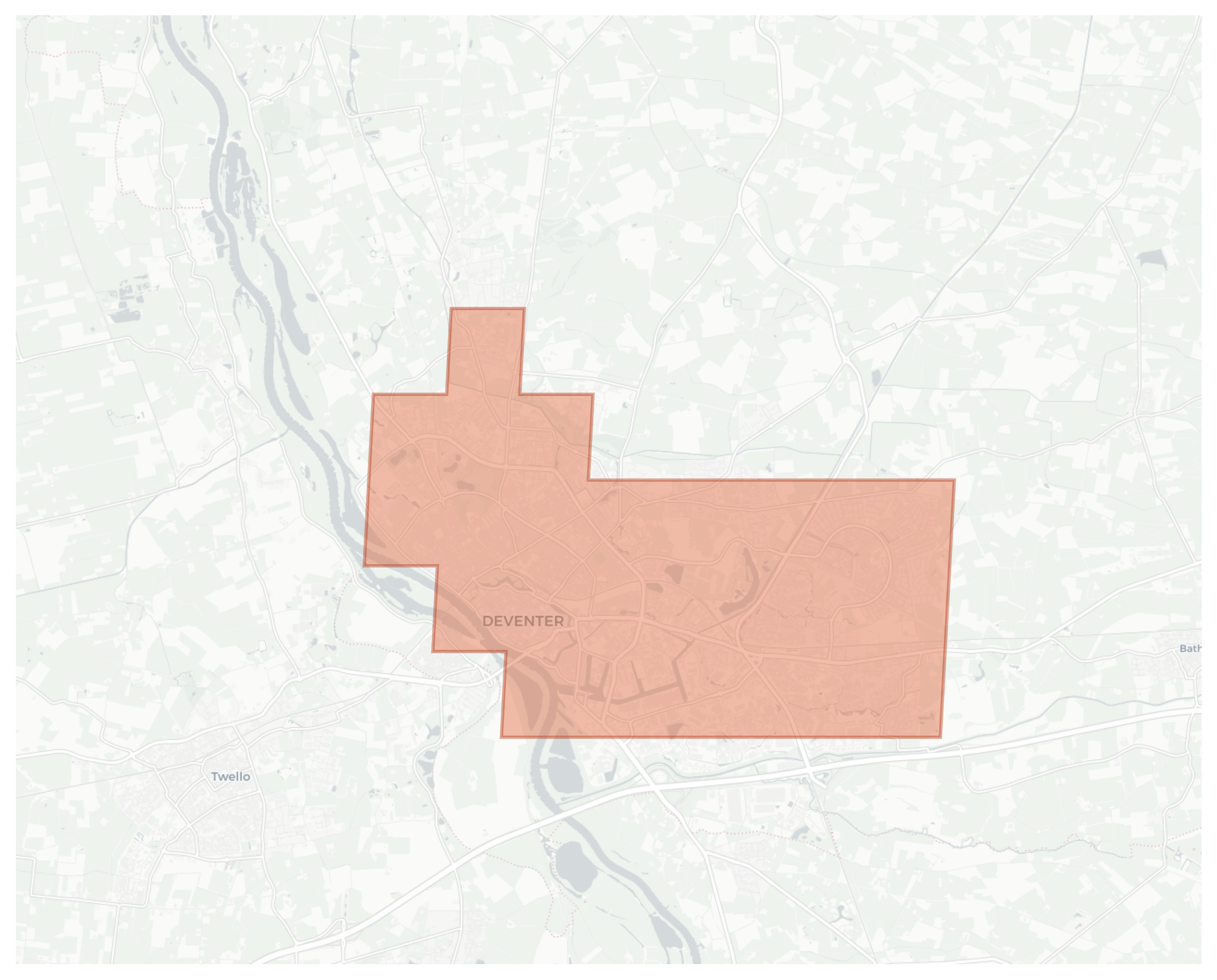 Deventer geographic map