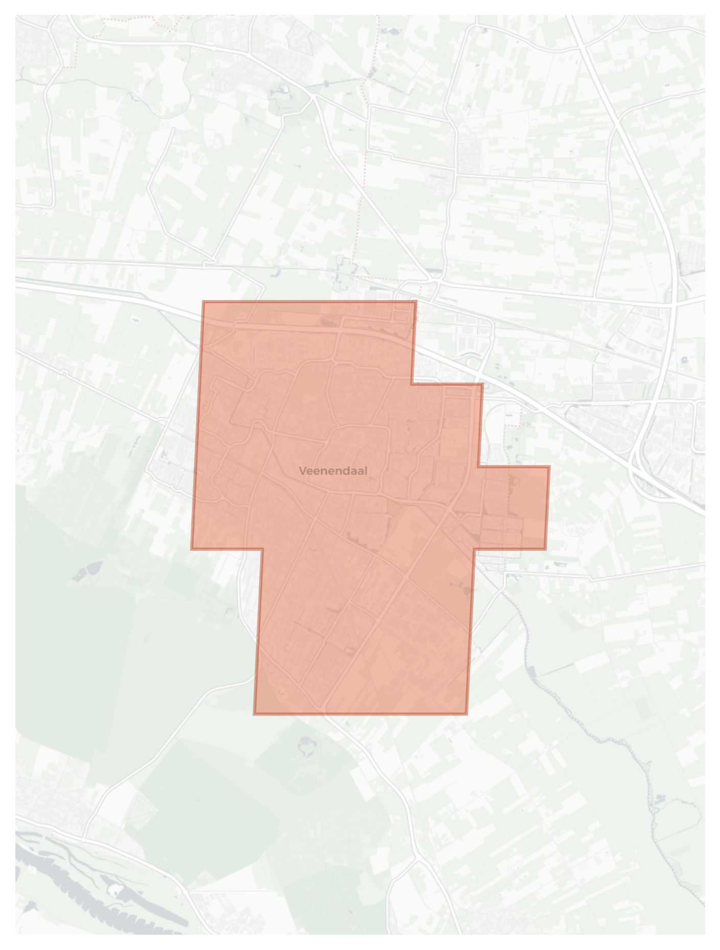 Veenendaal geographic map