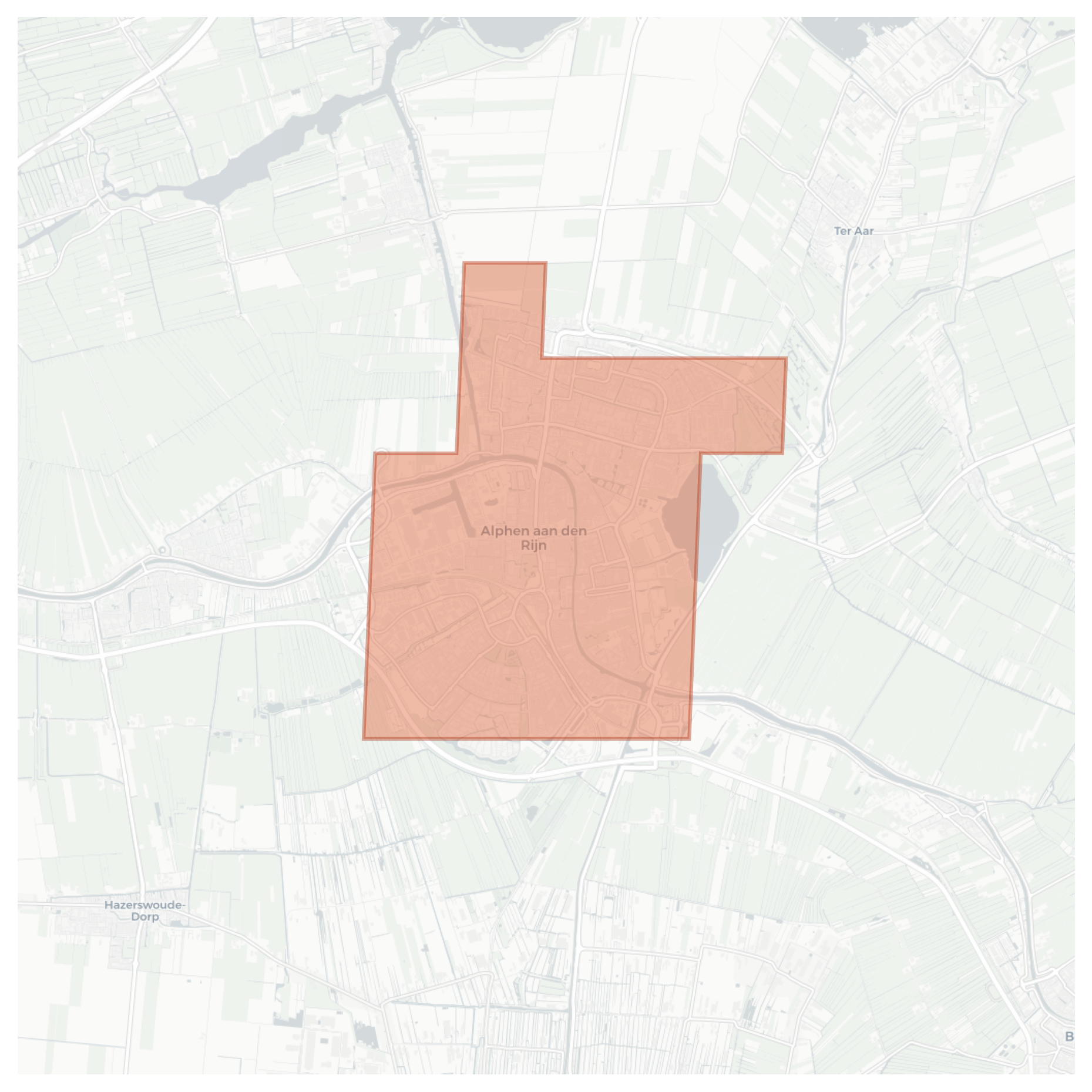 Alphen aan den Rijn geographic map