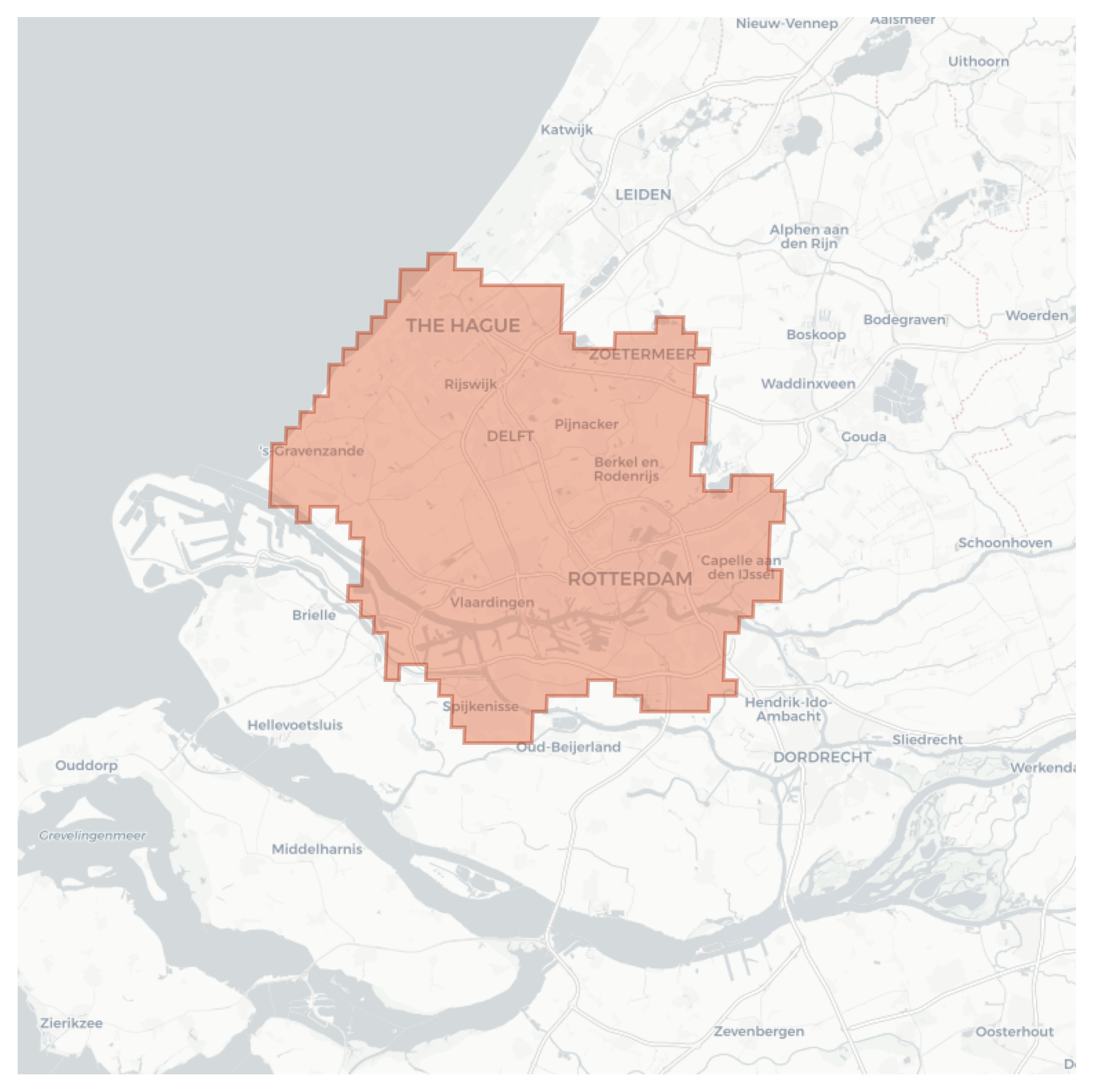 Rotterdam [The Hague] geographic map