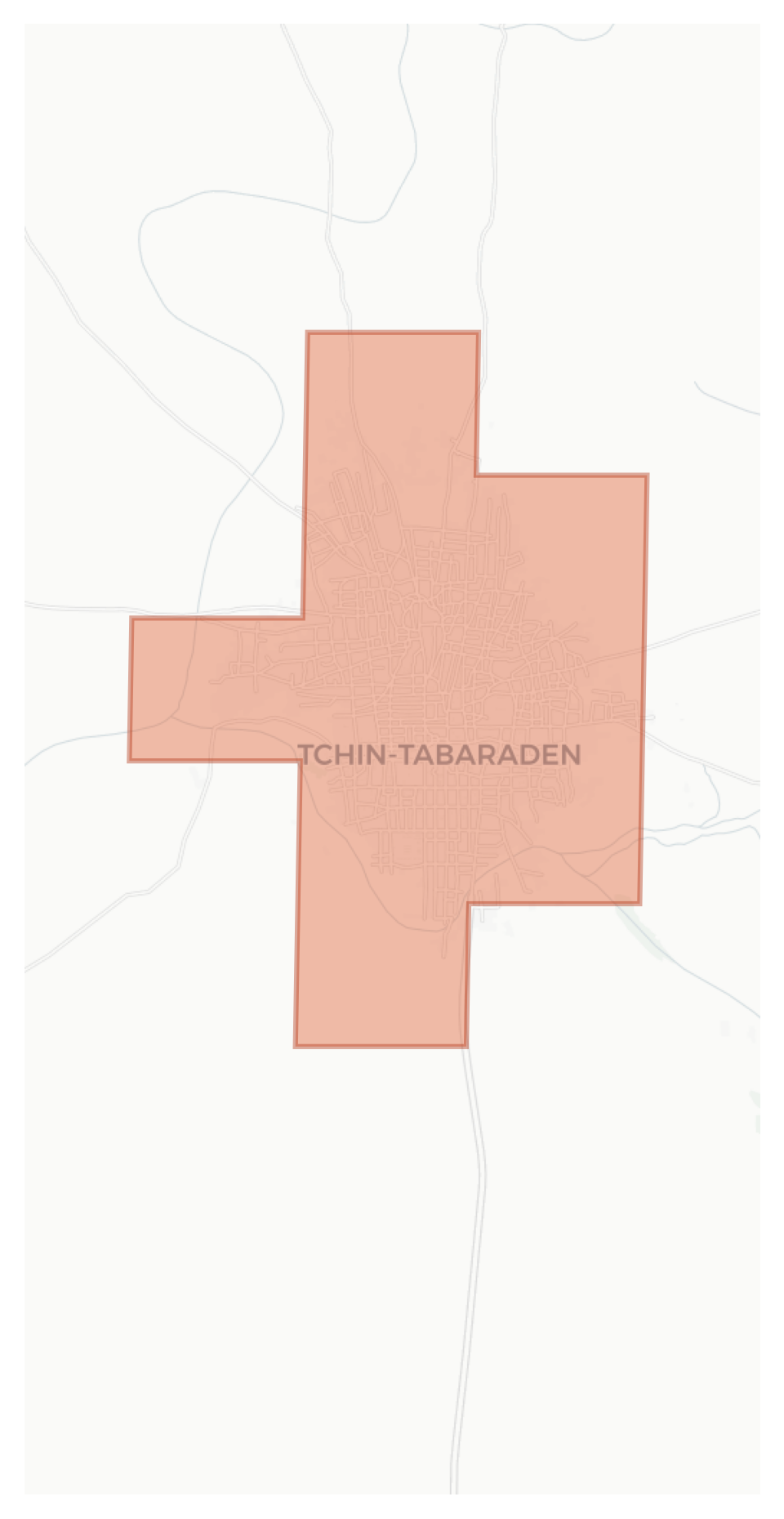 Tchin-Tabaraden geographic map