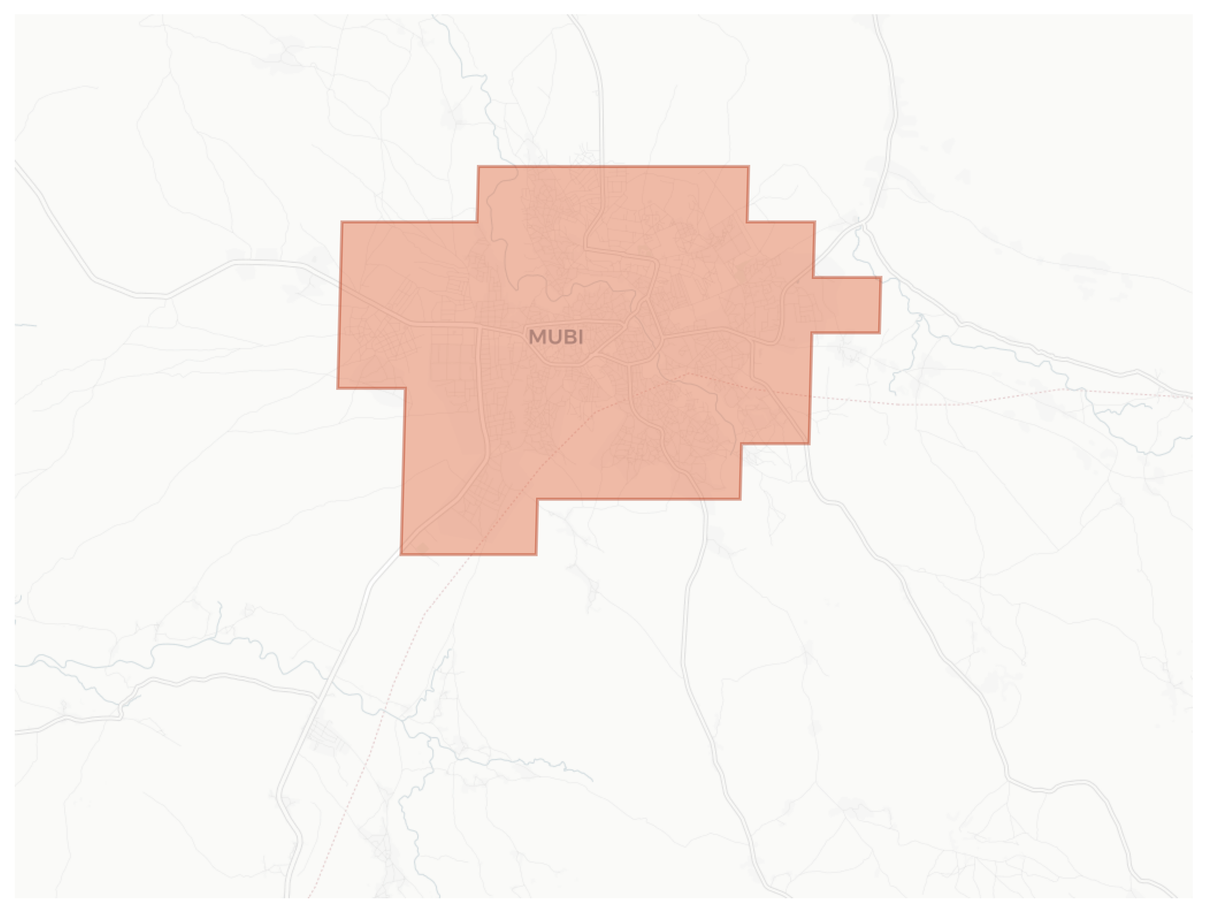 Mubi geographic map
