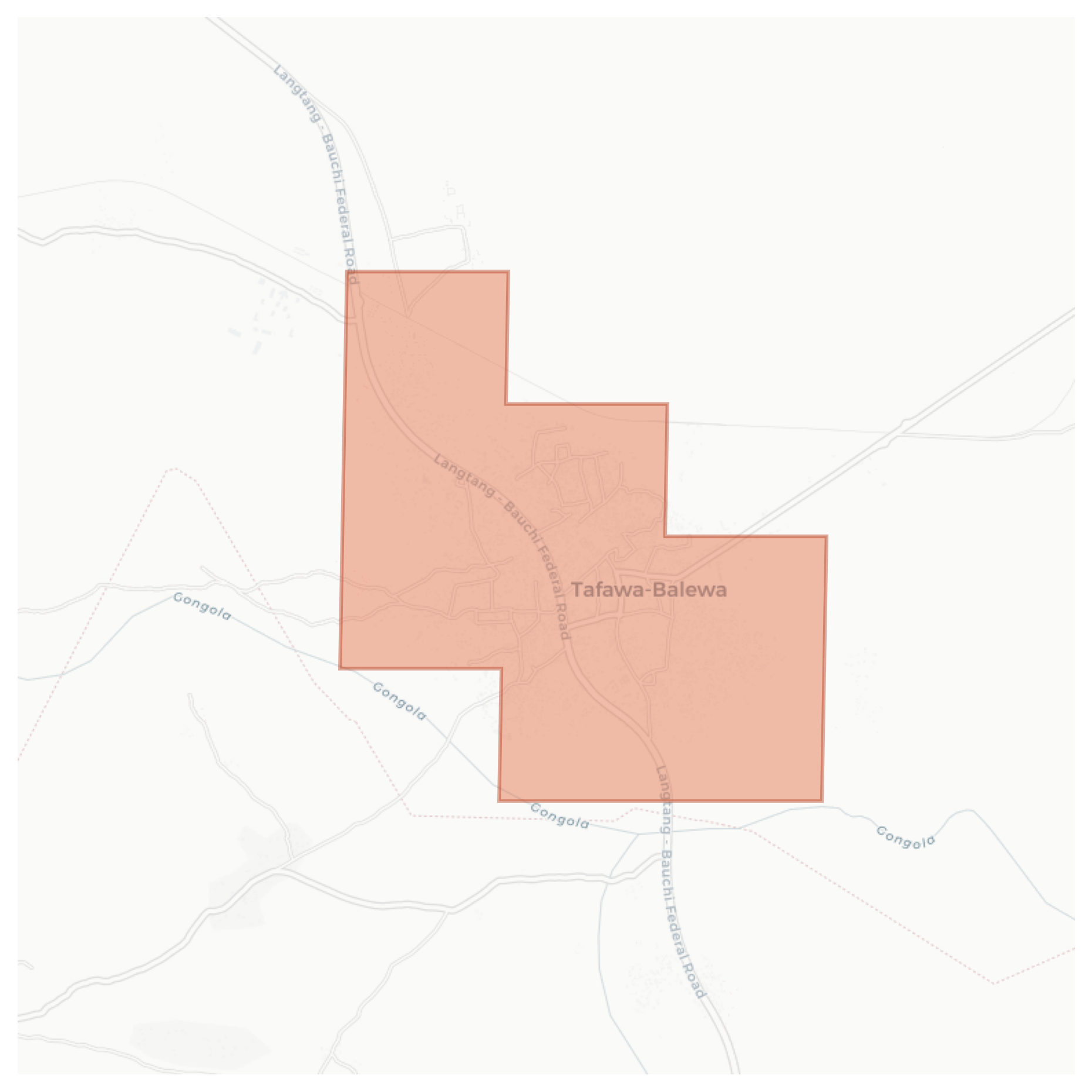Tafawa-Balewa geographic map