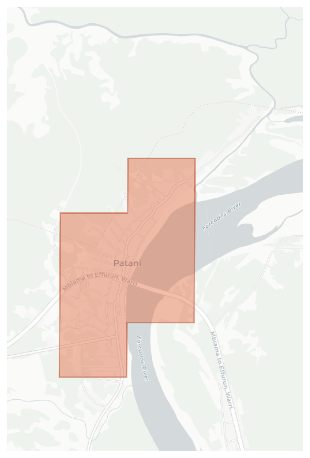 Patani geographic map