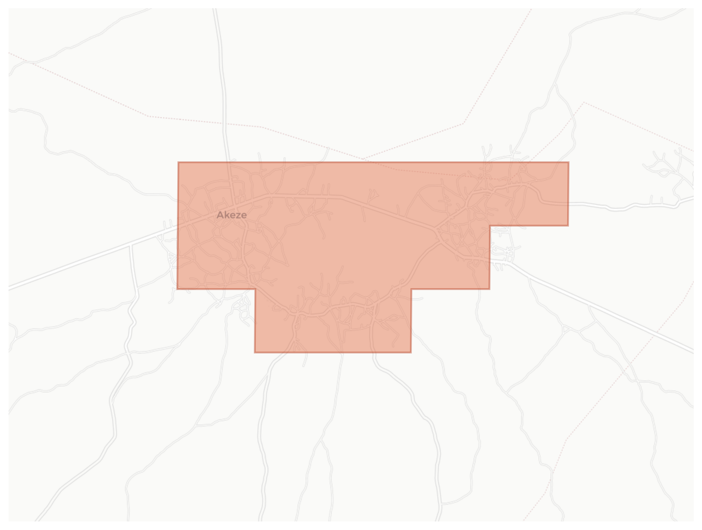 Akeze geographic map
