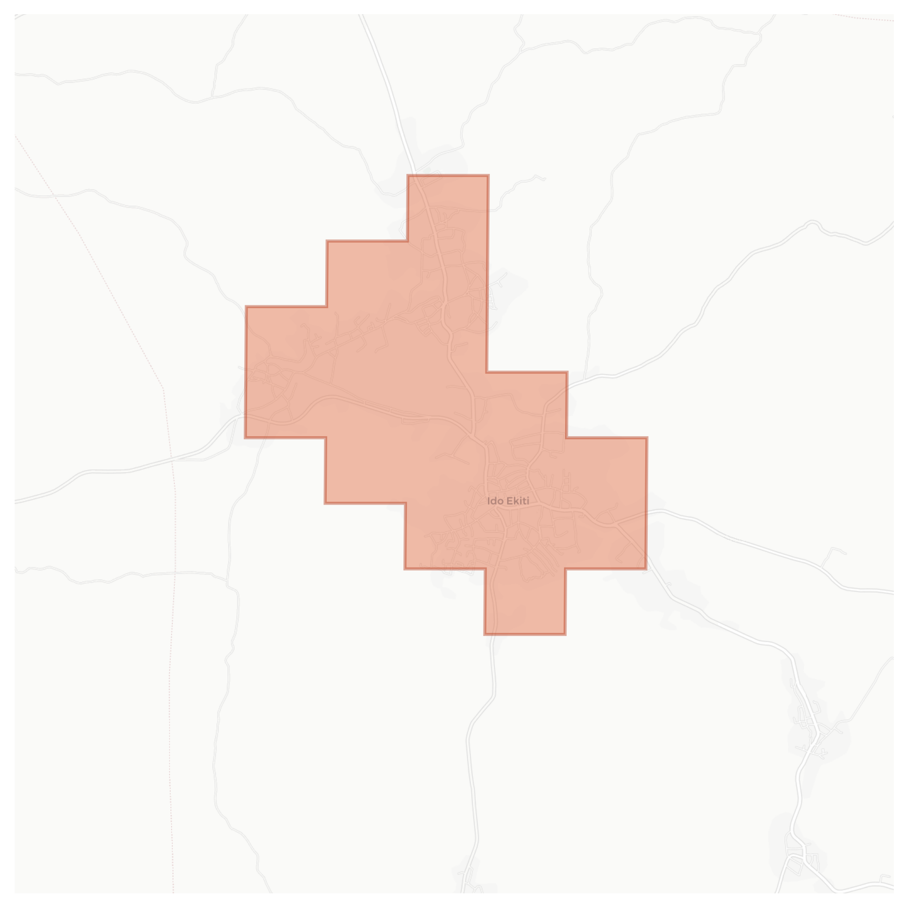 Ido Ekiti geographic map