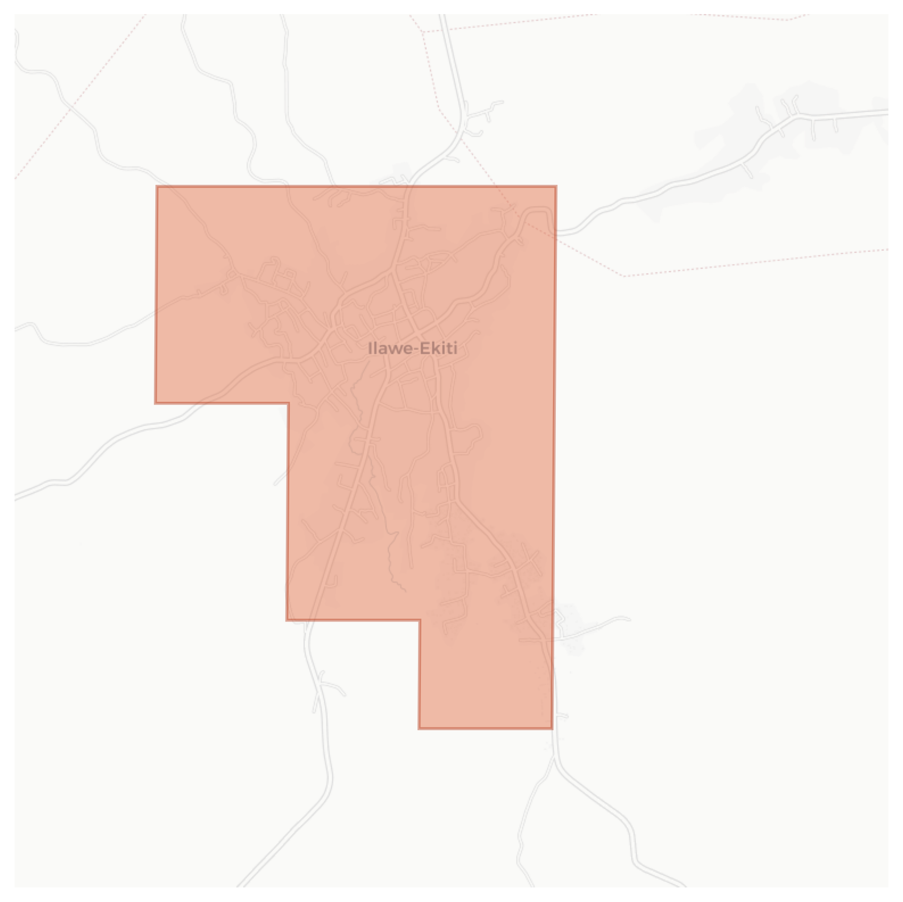 Ilawe-Ekiti geographic map