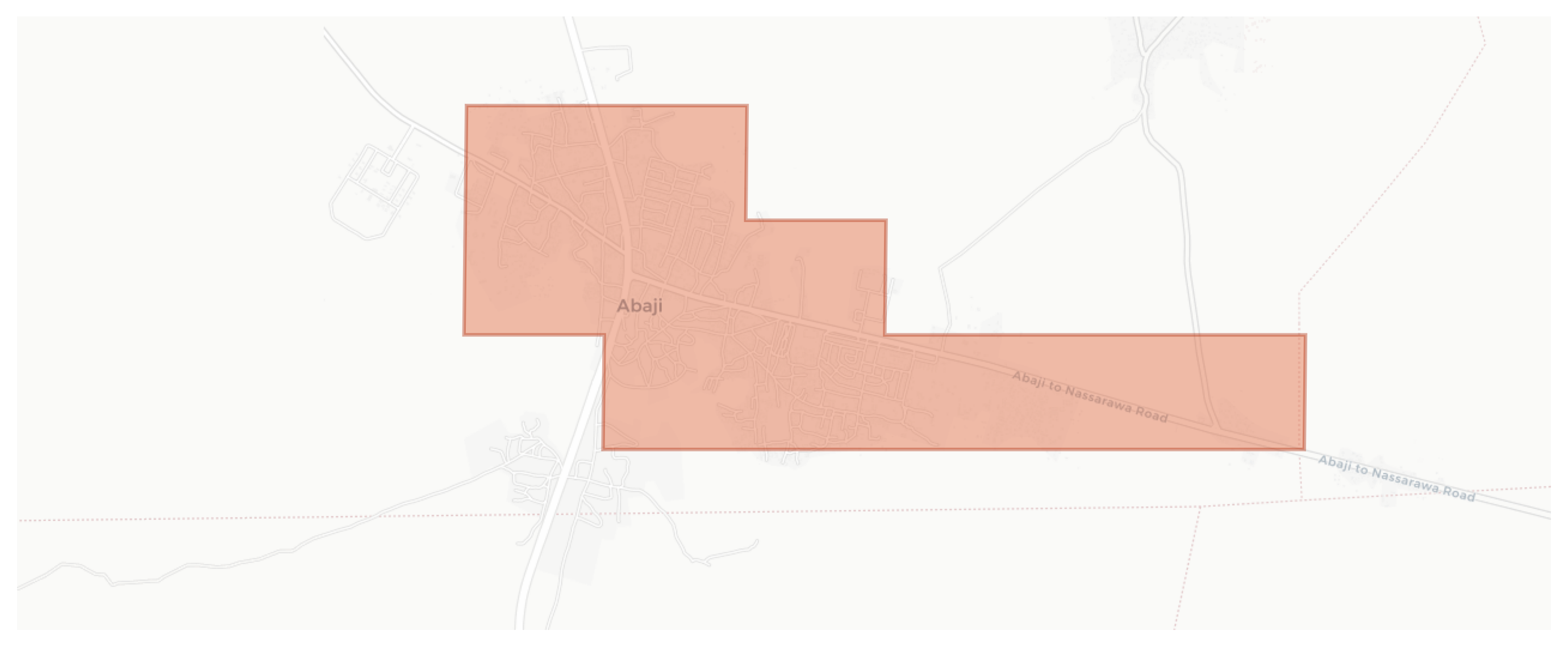 Abaji geographic map