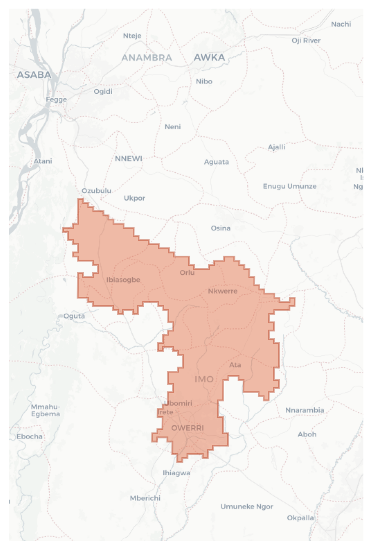 Owerri geographic map