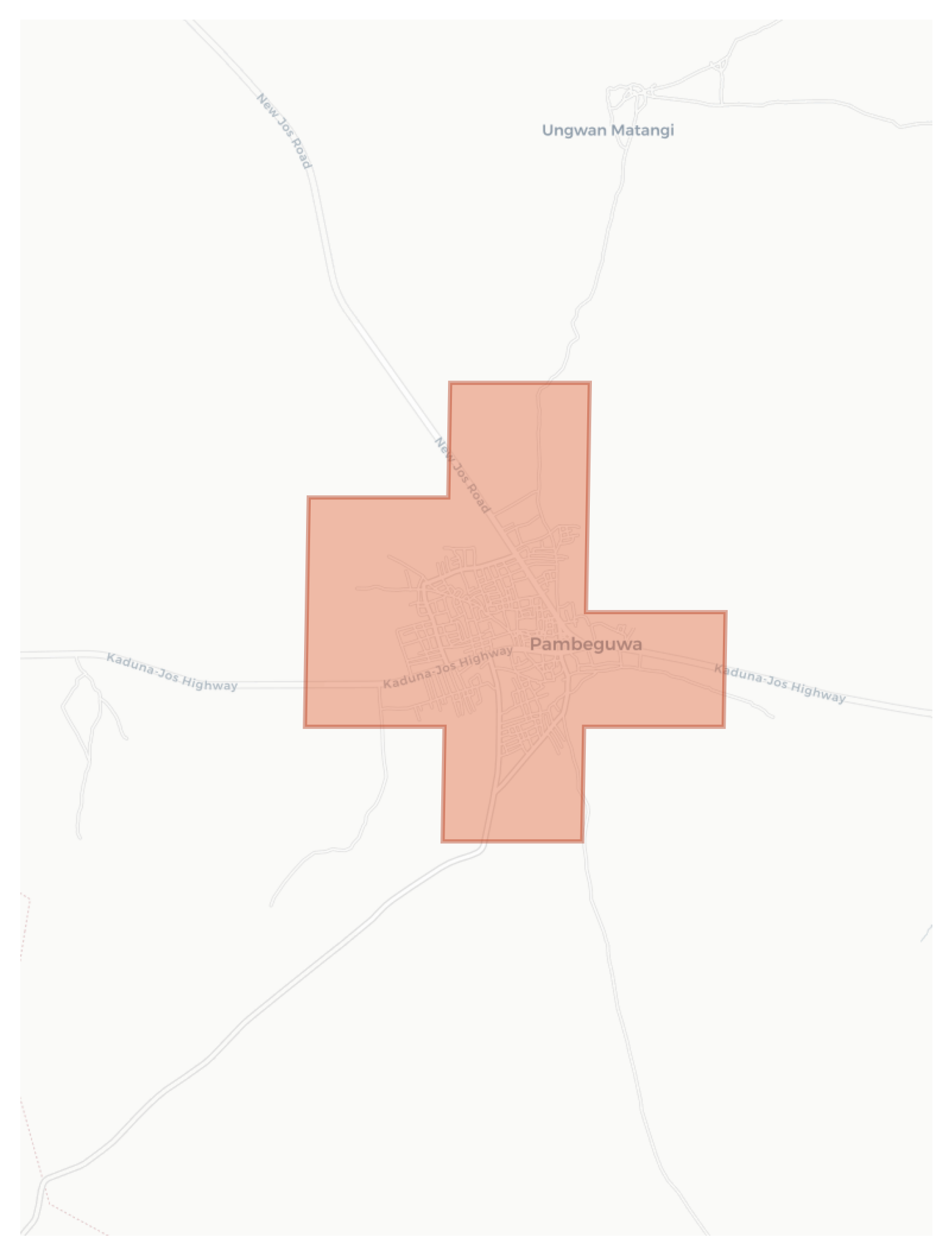 Pambeguwa geographic map