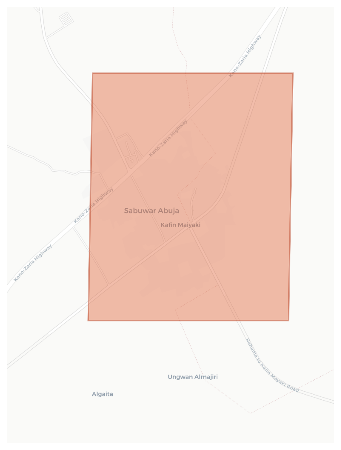 Sabuwar Abuja geographic map