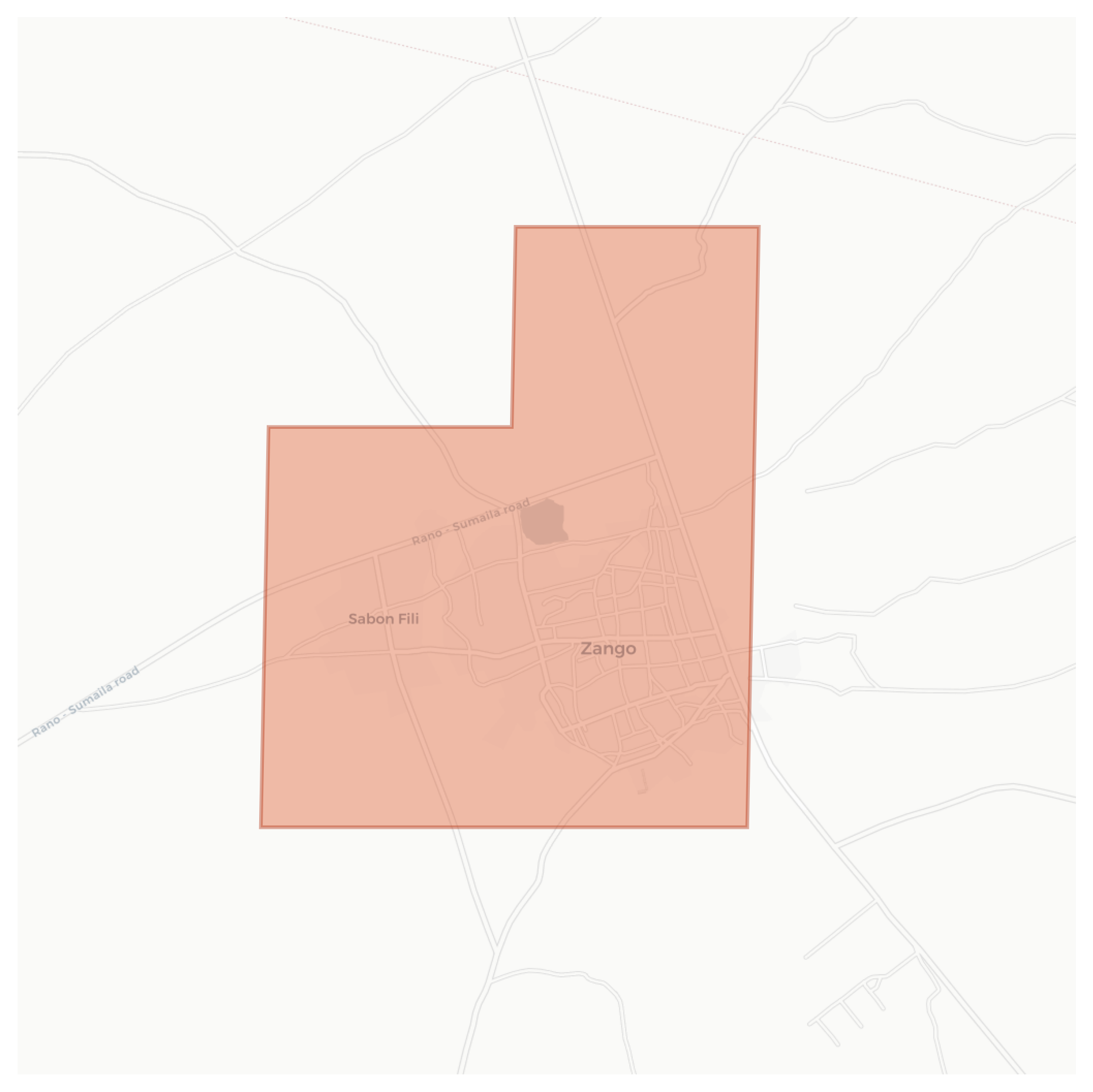 Zango geographic map