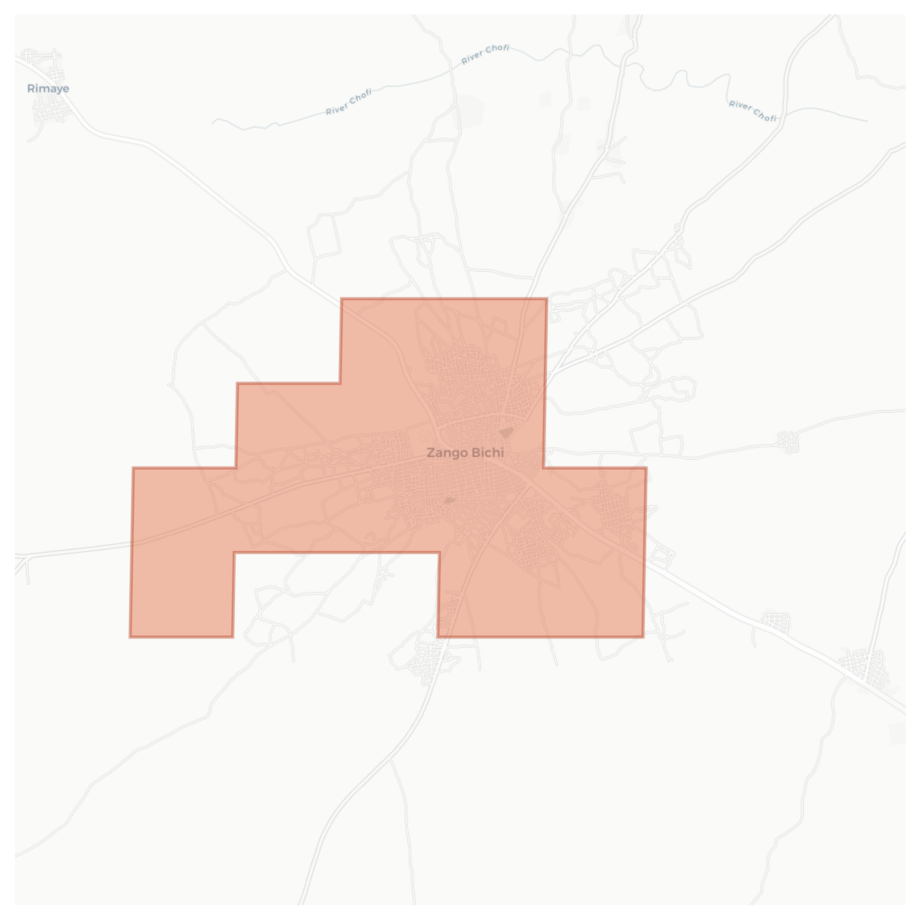 Zango Bichi geographic map