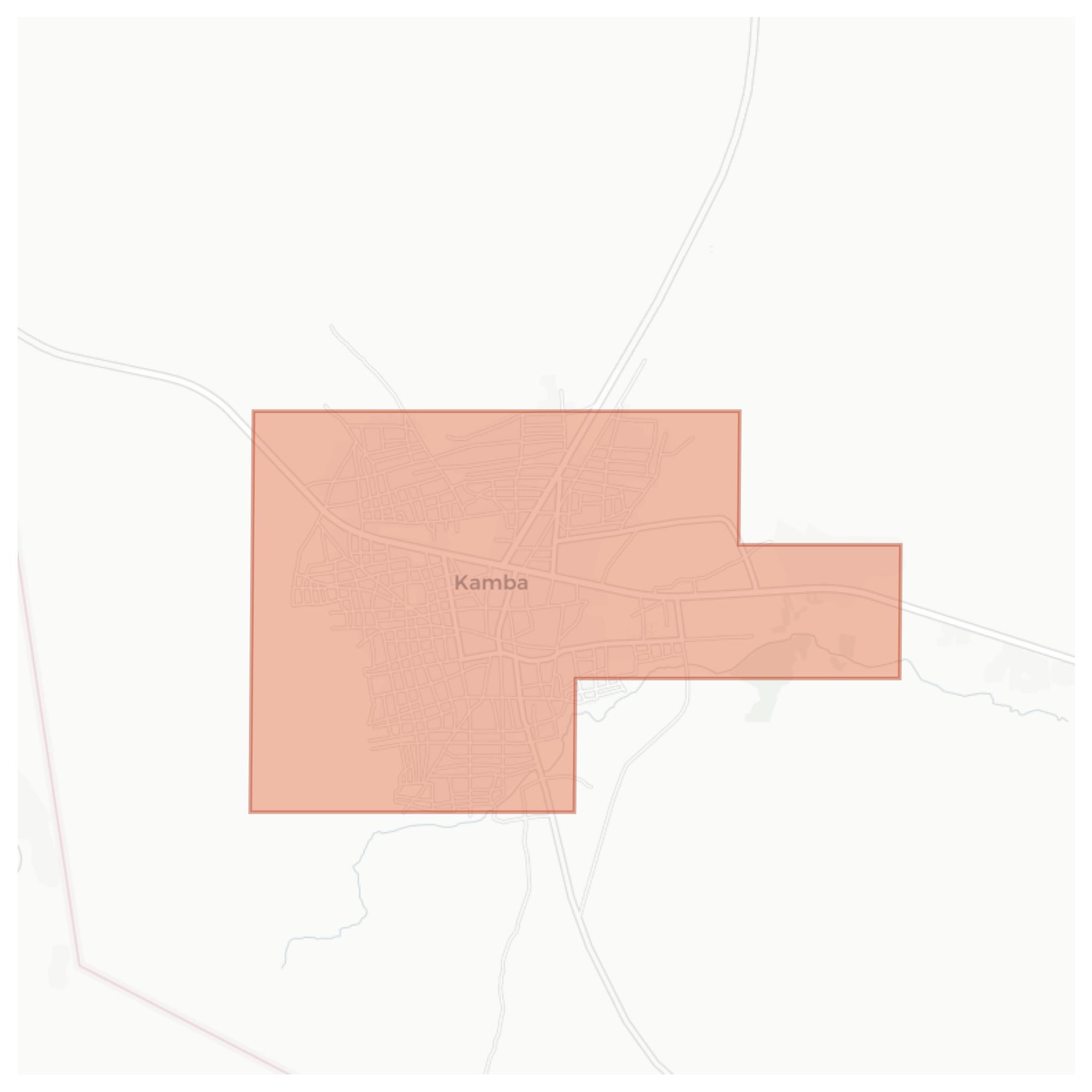 Kamba geographic map