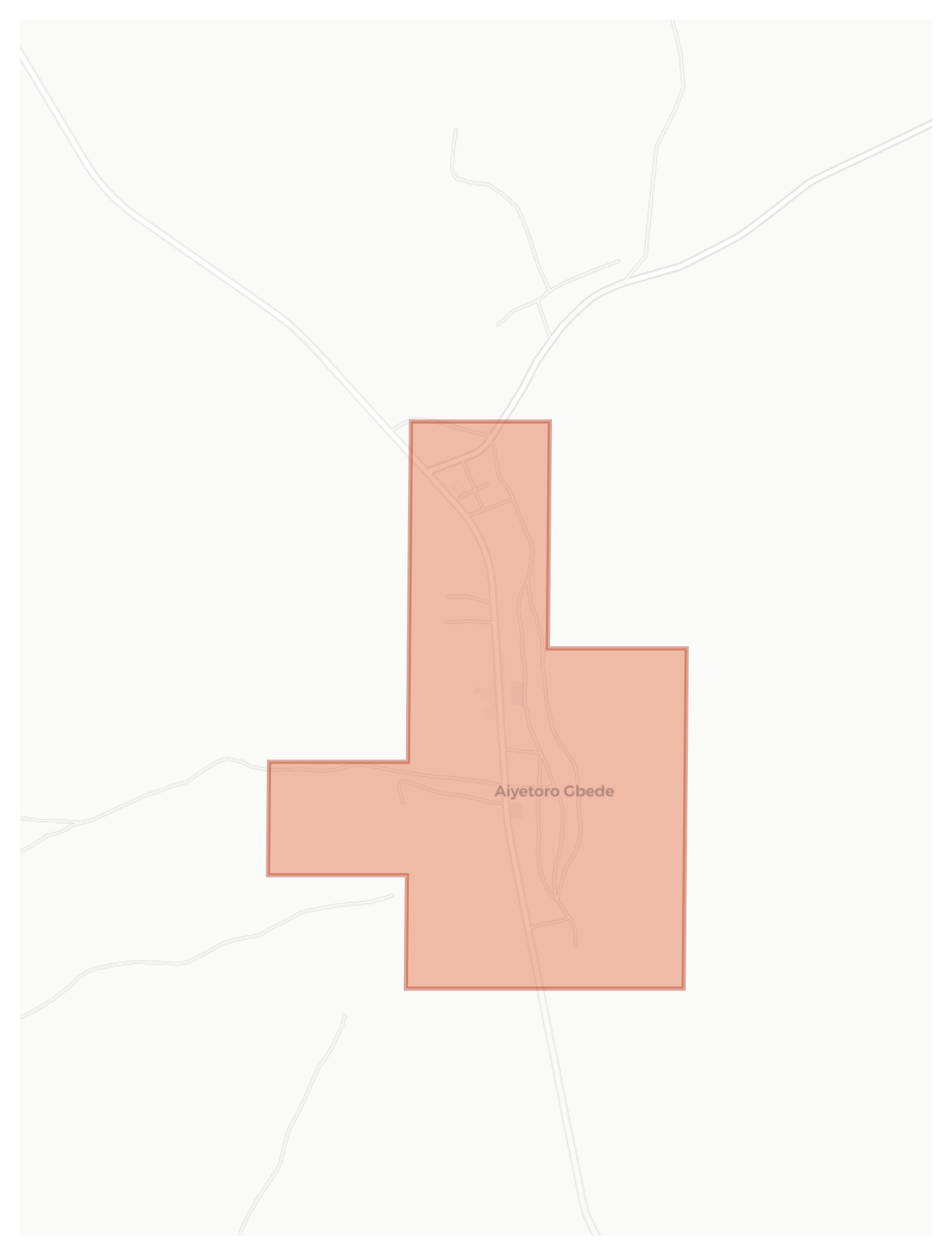 Aiyetoro Gbede geographic map