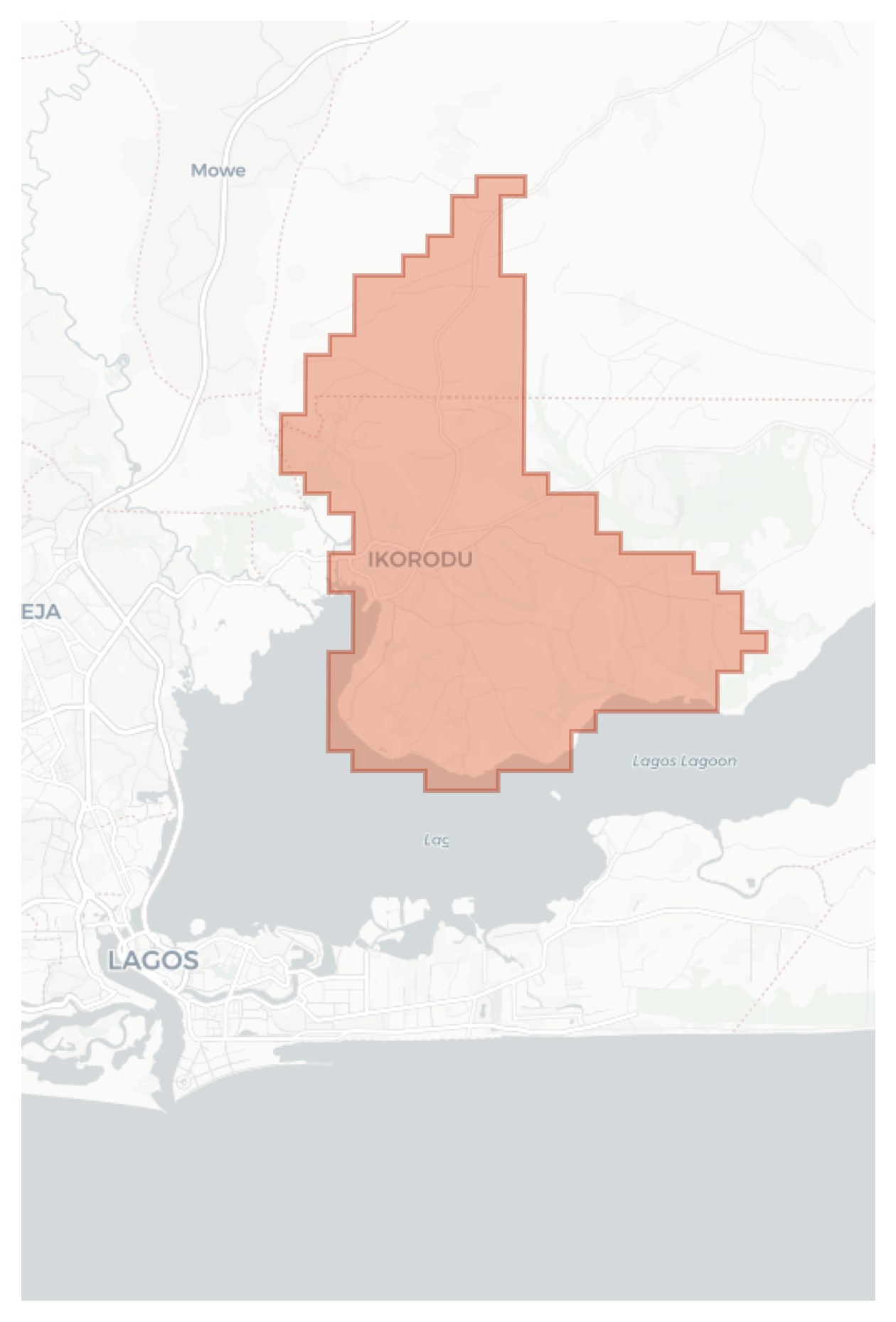 Ikorodu geographic map