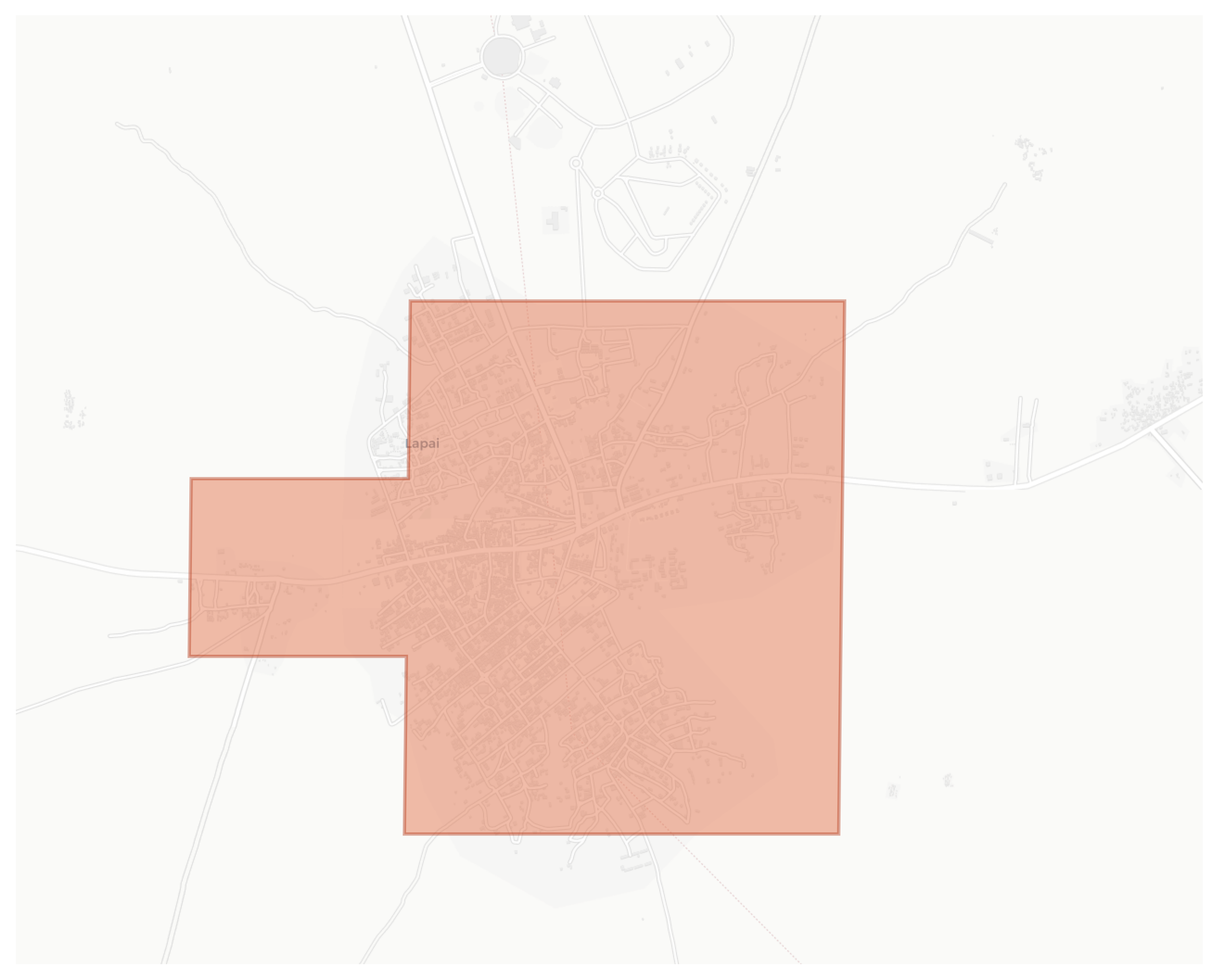 Lapai geographic map