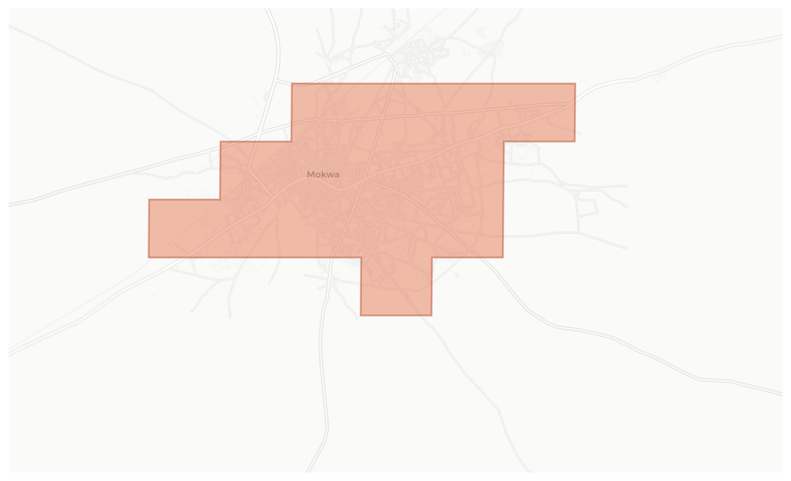 Mokwa geographic map