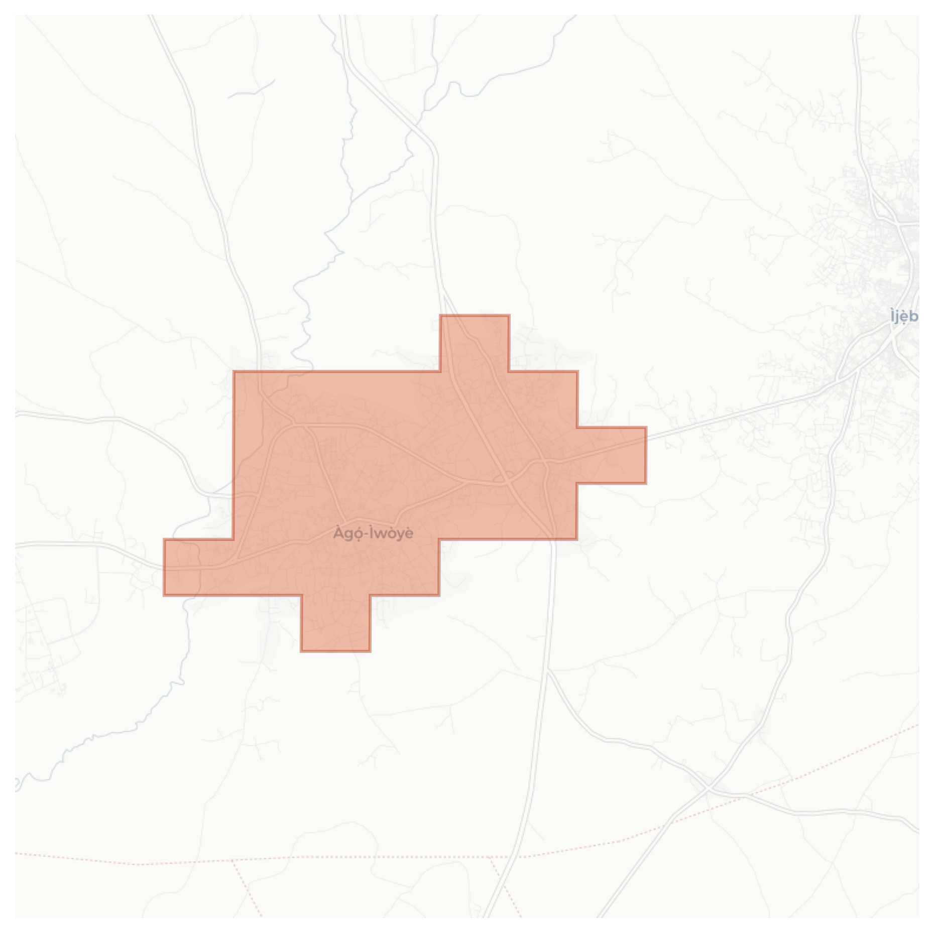 Ago-Iwoye geographic map