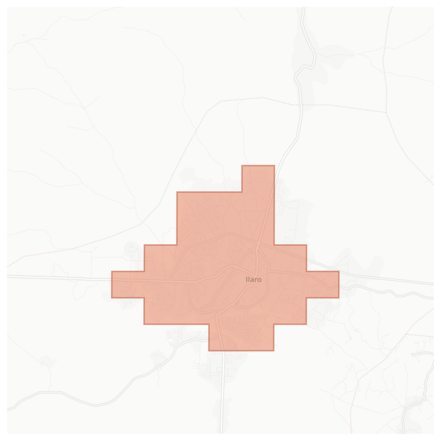 Ilaro geographic map