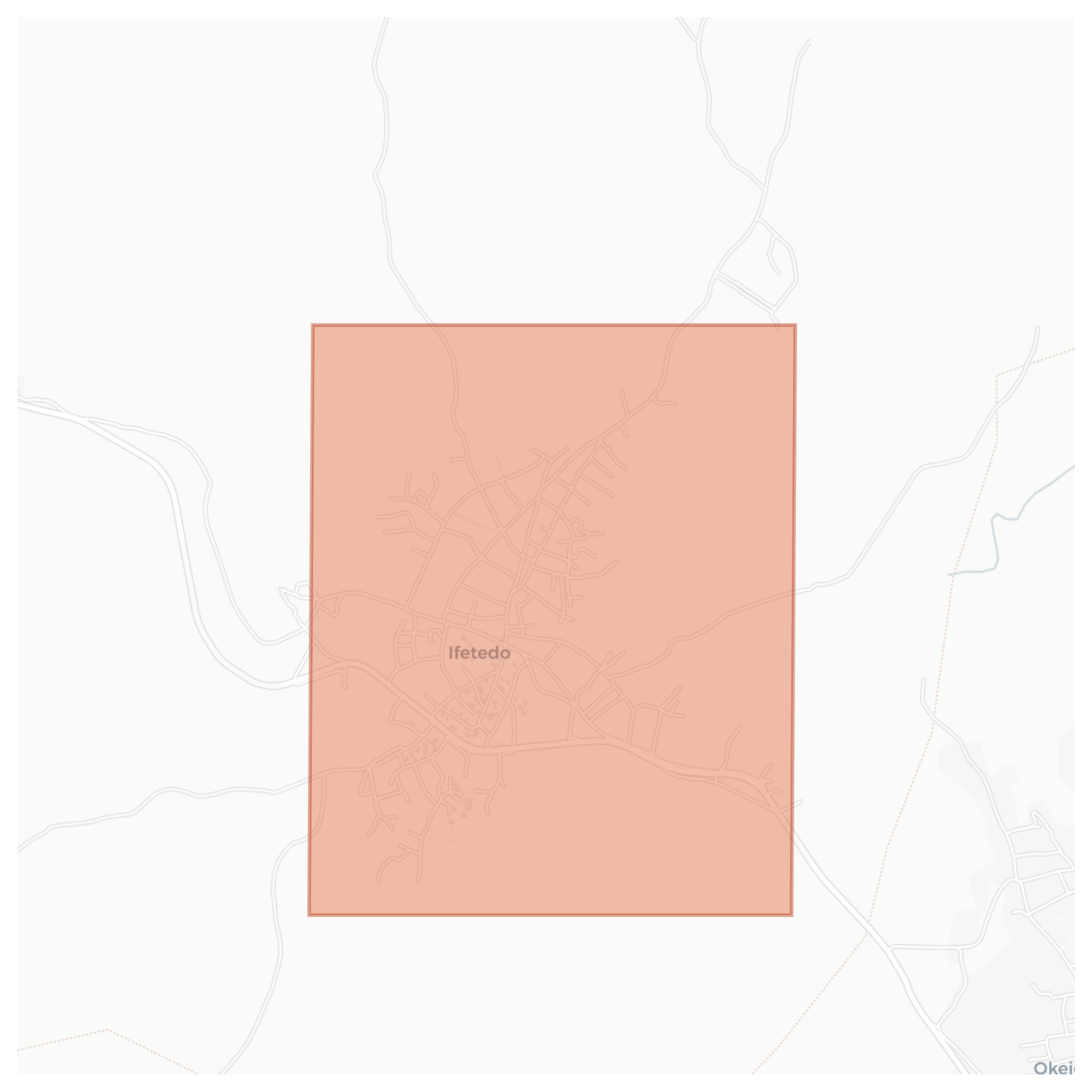 Ifetedo geographic map