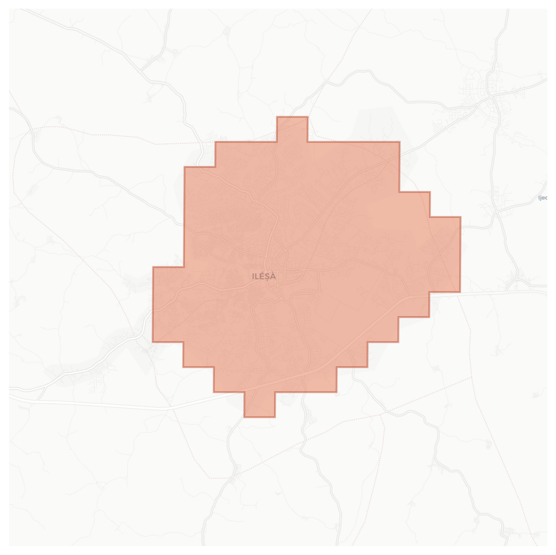 Ilesa geographic map
