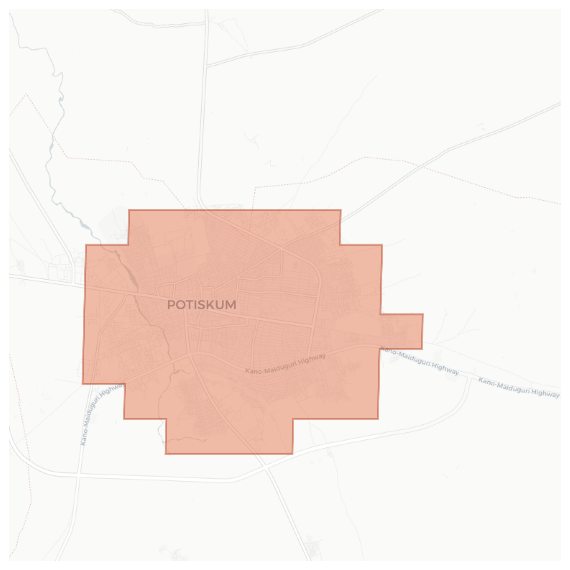 Potiskum geographic map