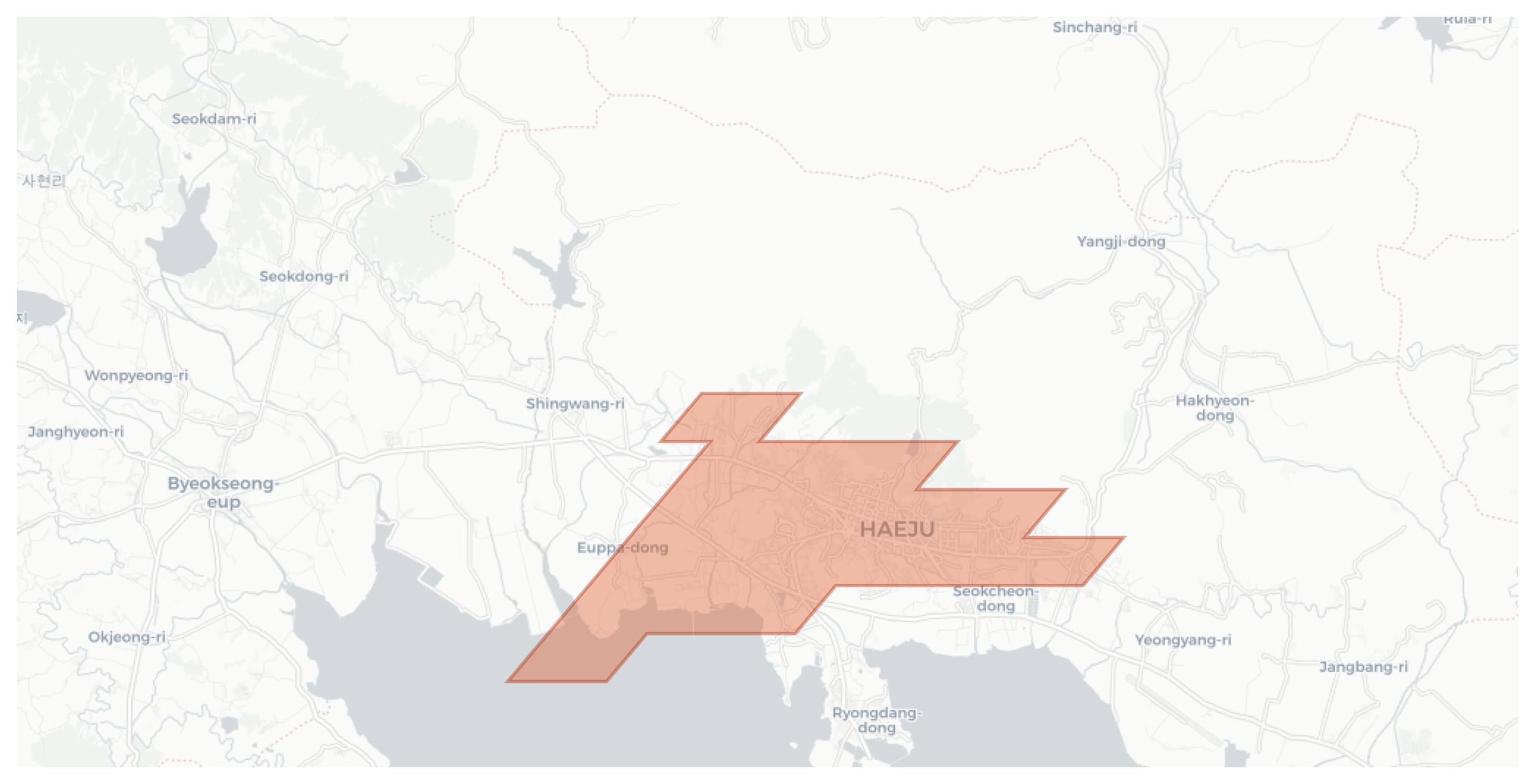 Haeju geographic map