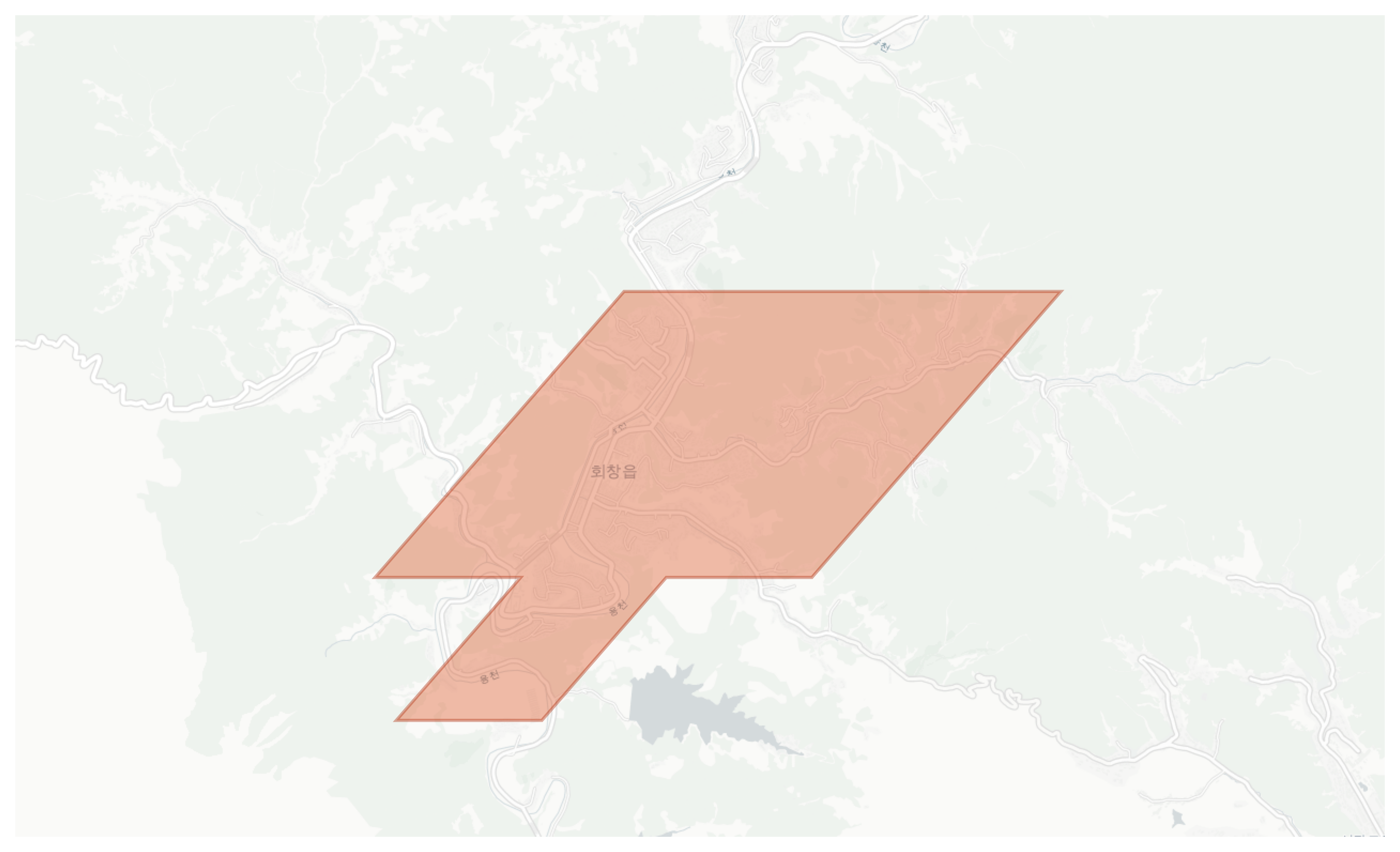 Hoechang geographic map