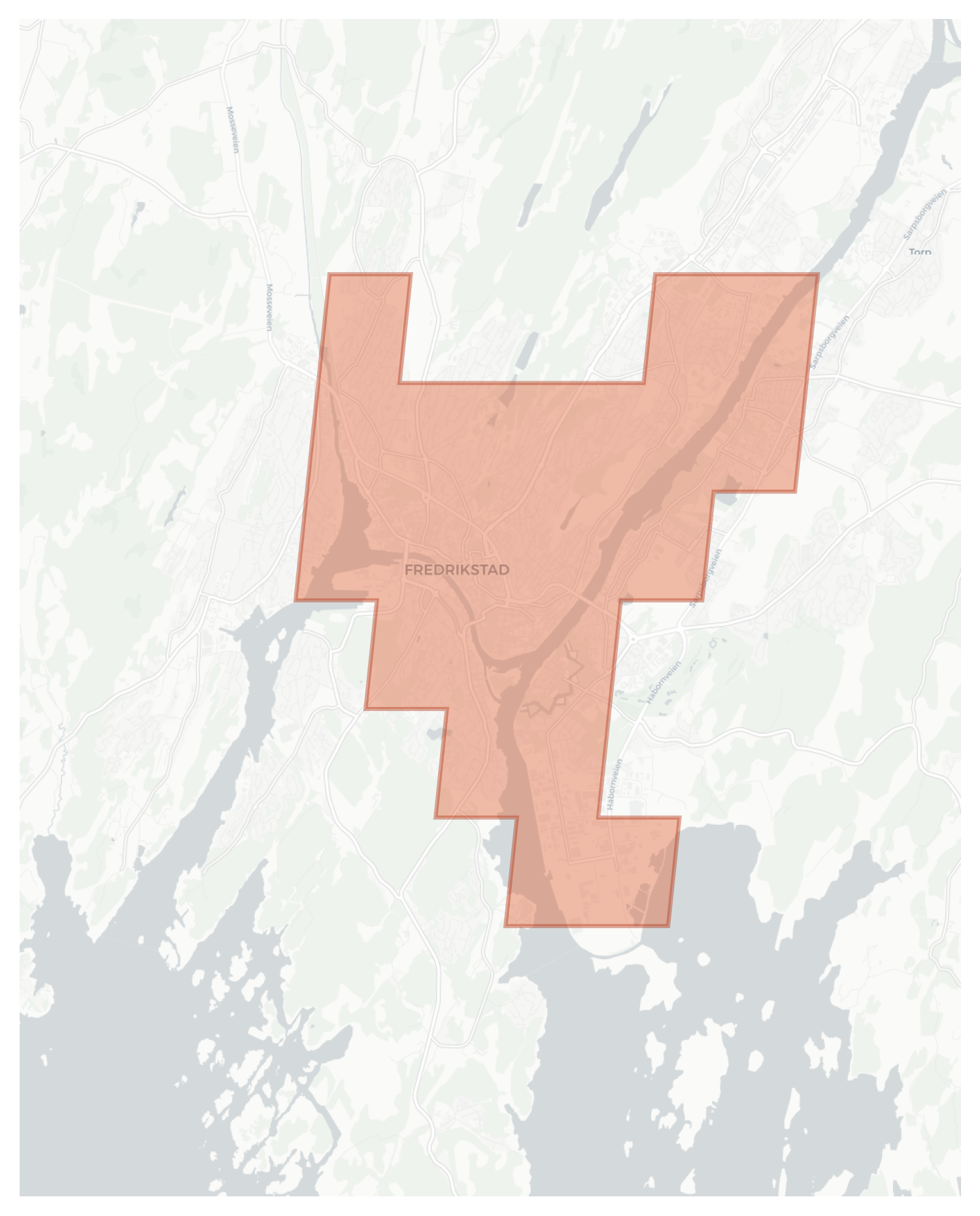 Fredrikstad geographic map
