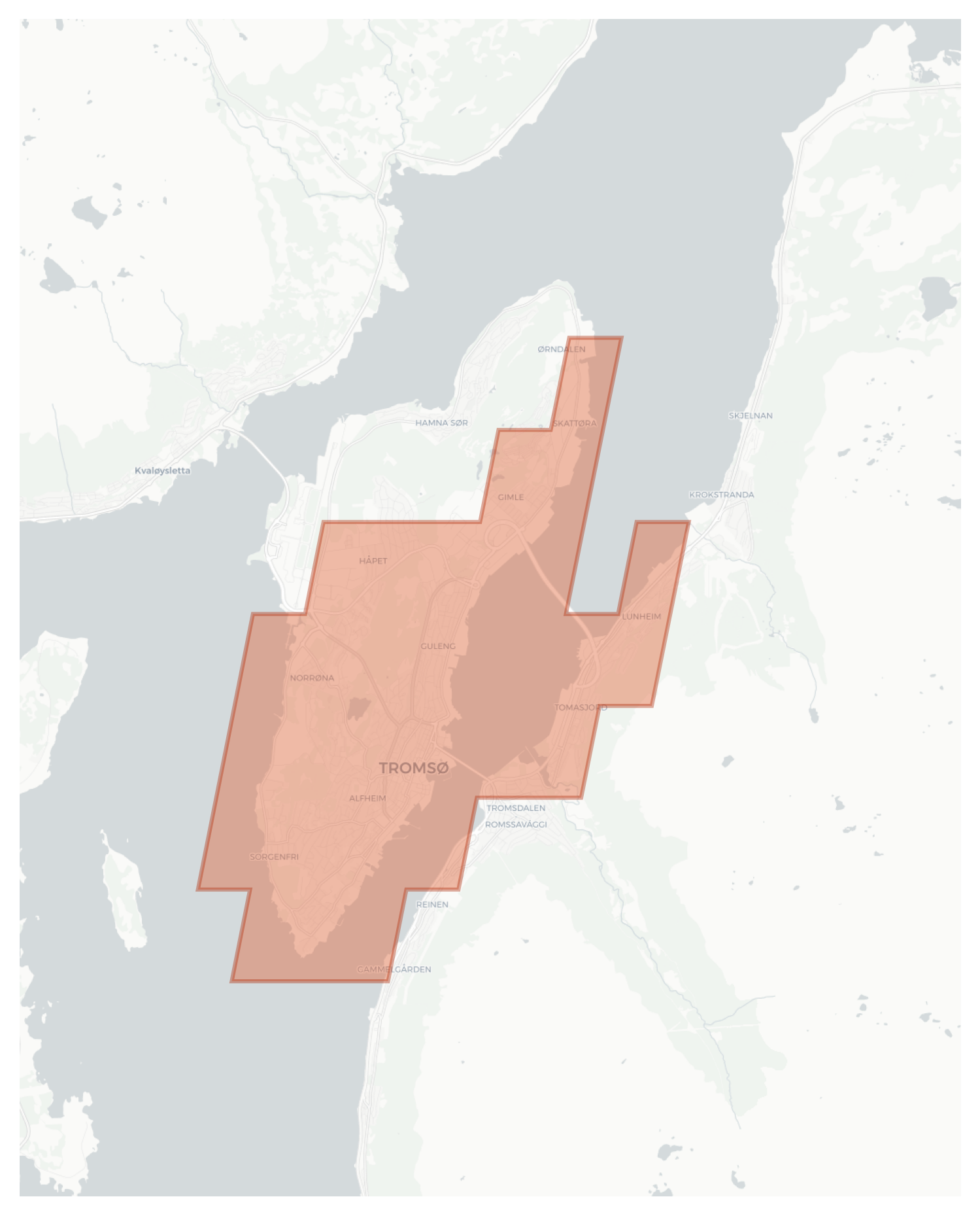 Tromsø geographic map