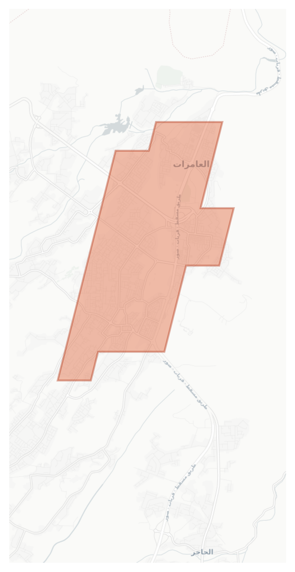 Al Amerat geographic map