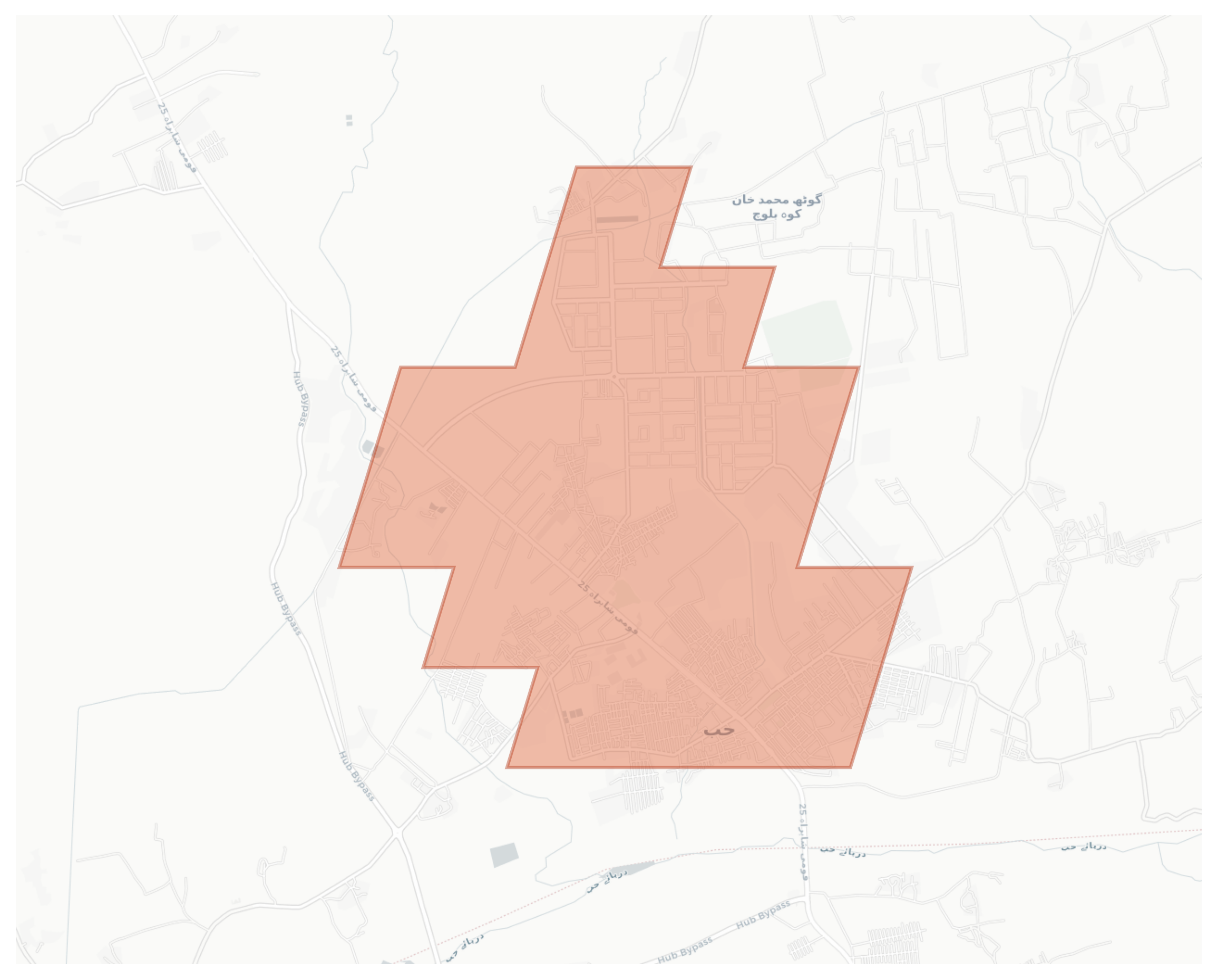 Hub geographic map