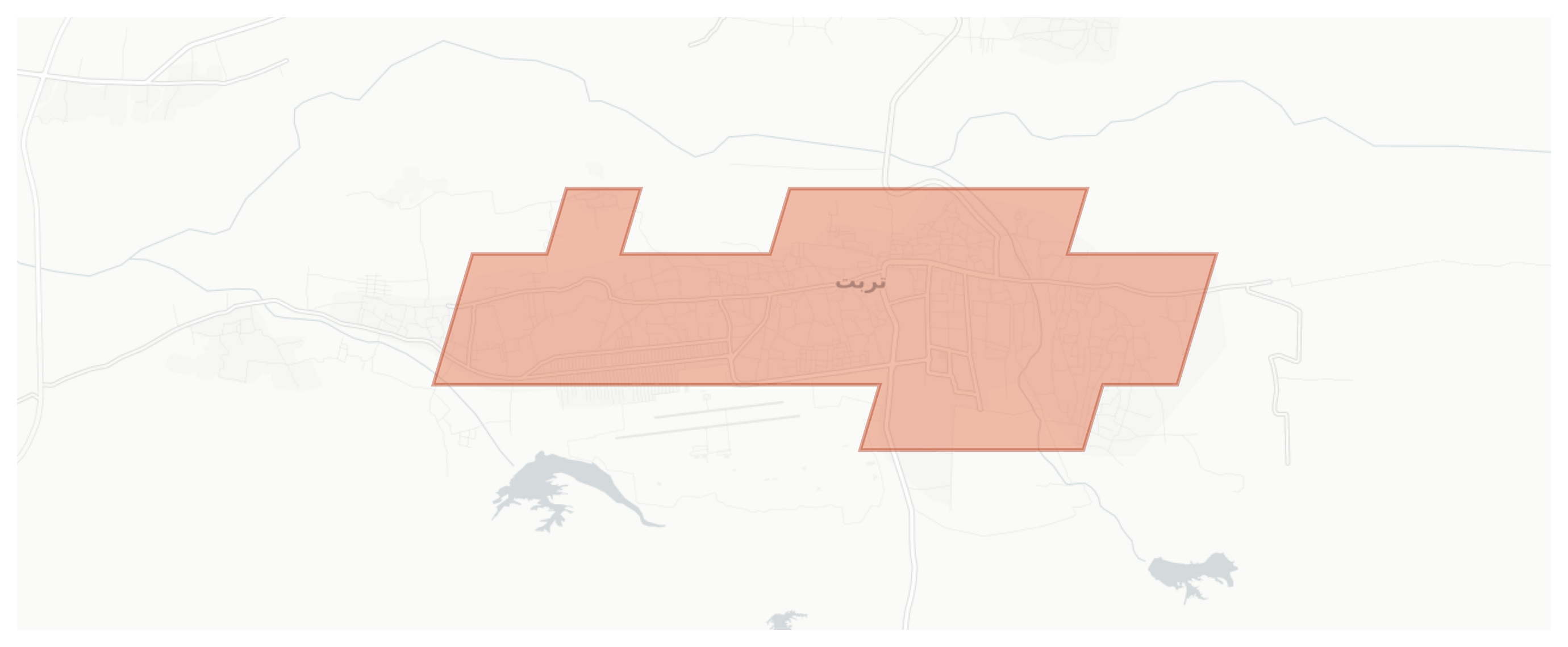 Turbat geographic map