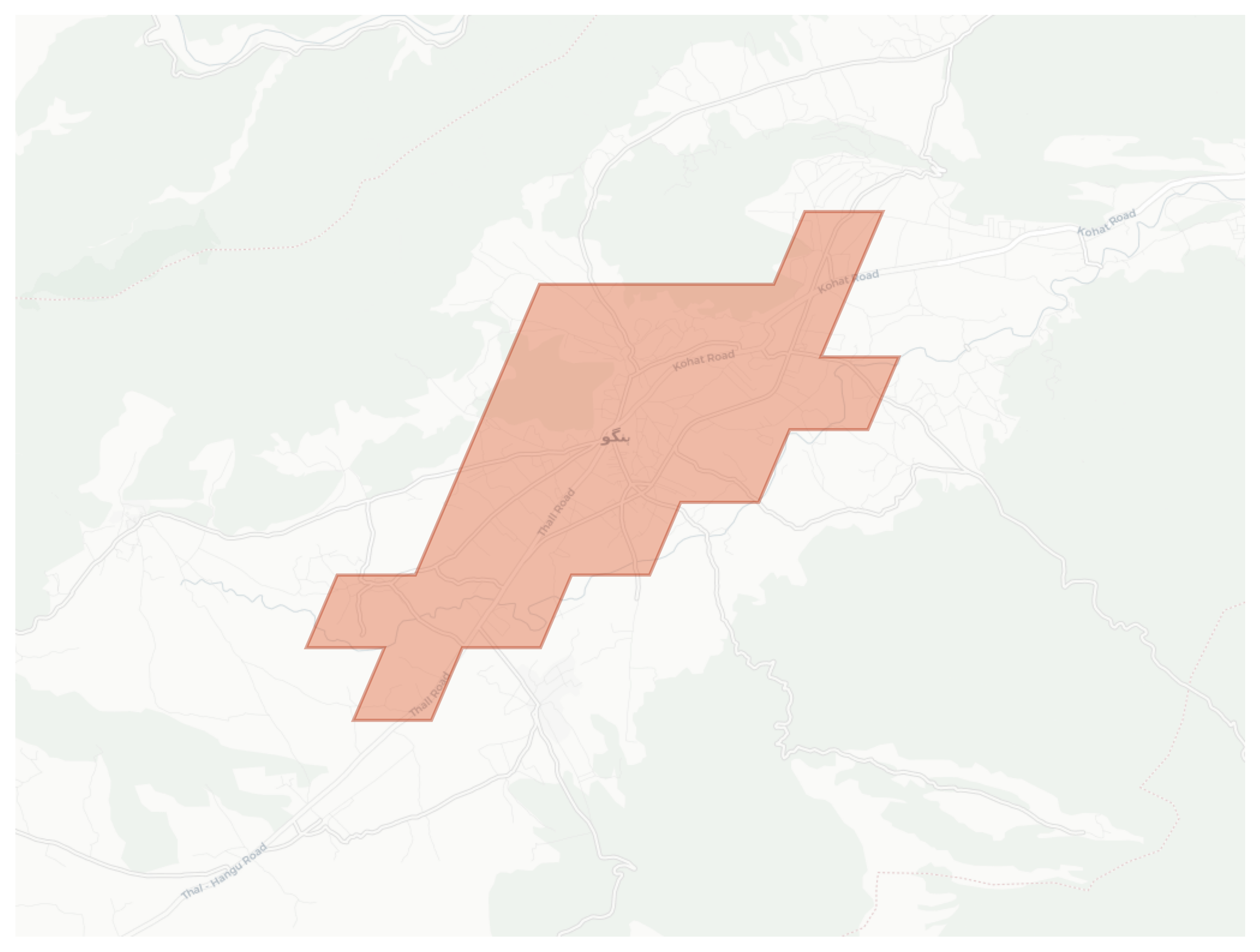 Hangu geographic map