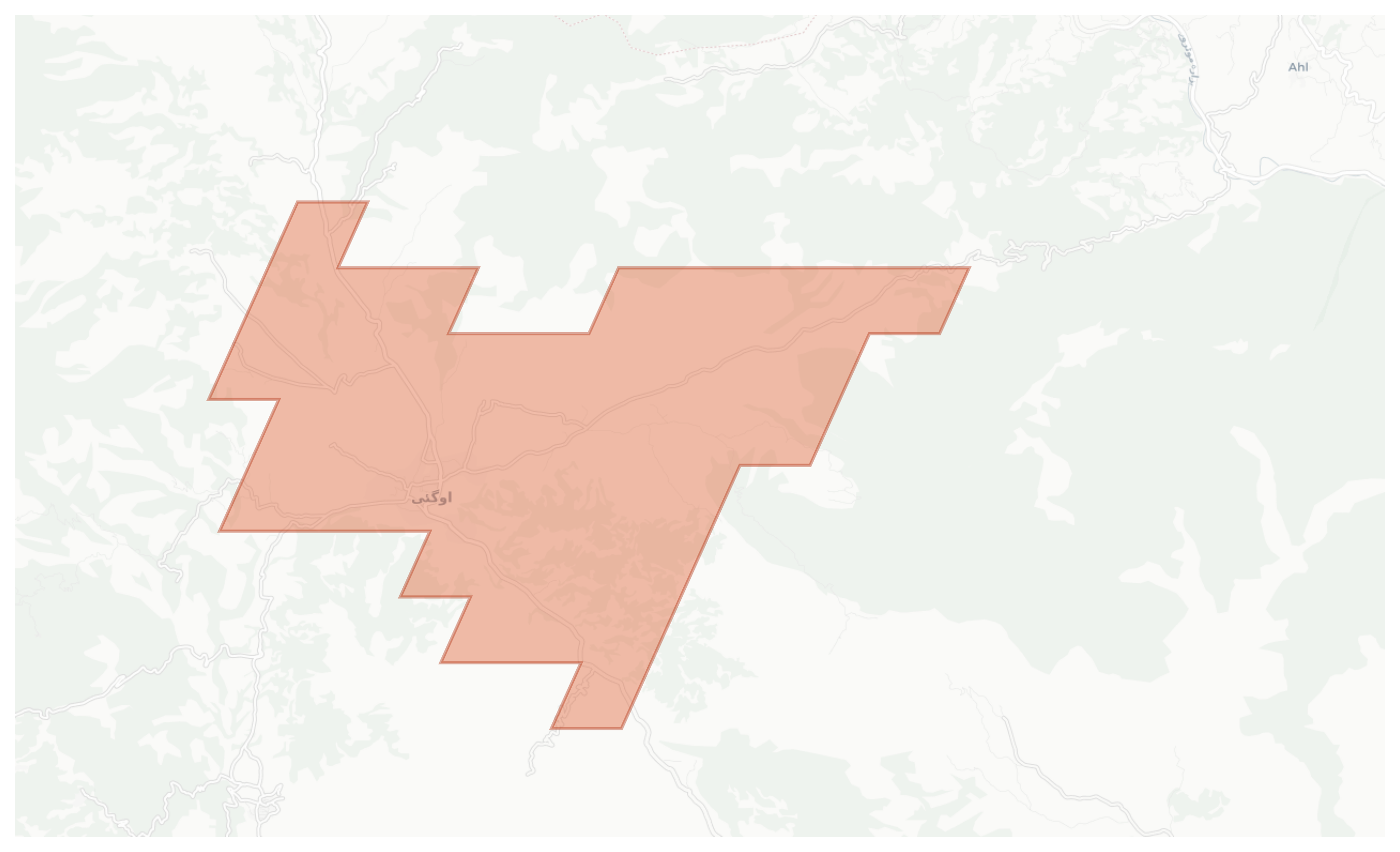 Oghi geographic map