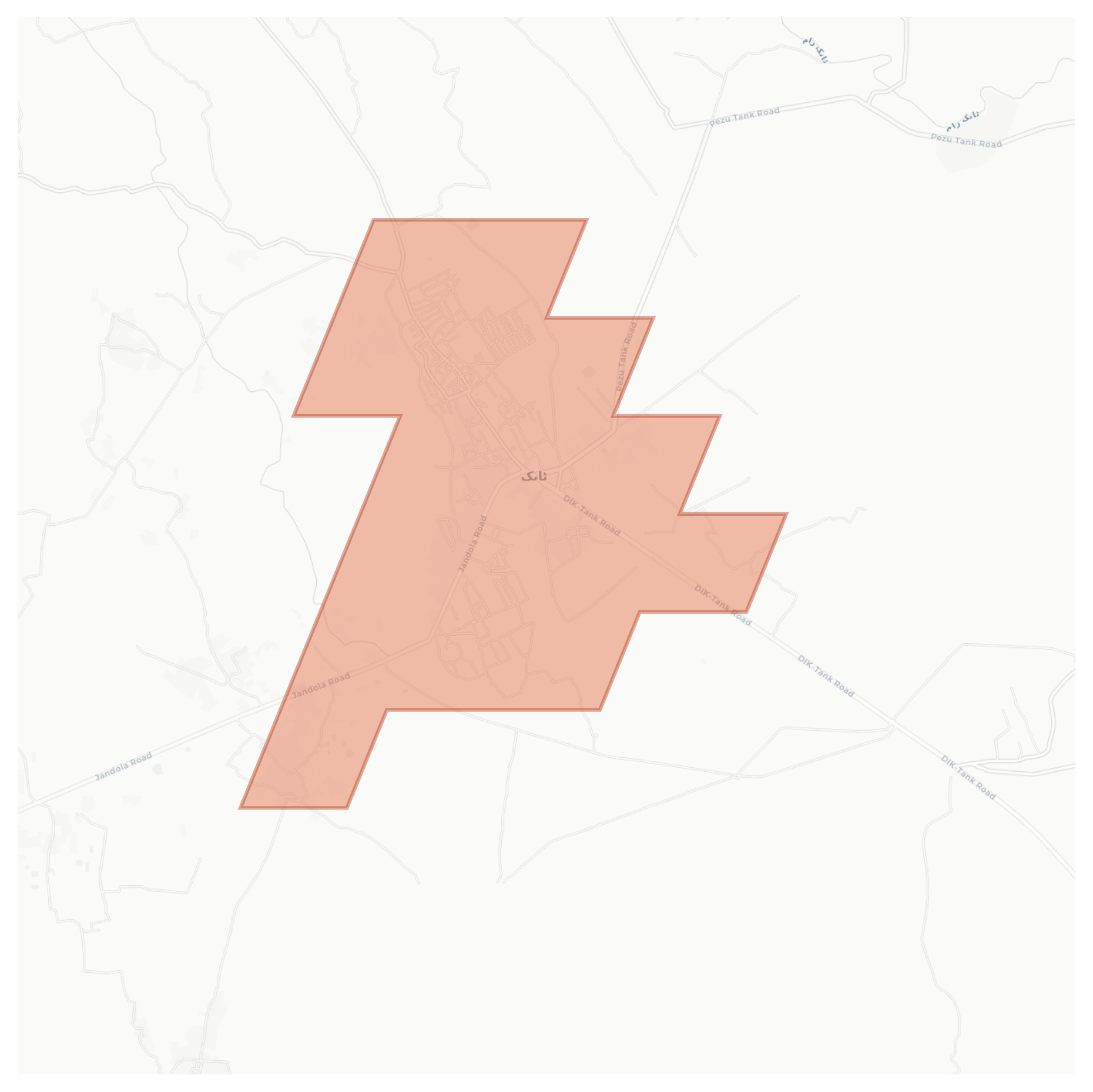 Tank geographic map