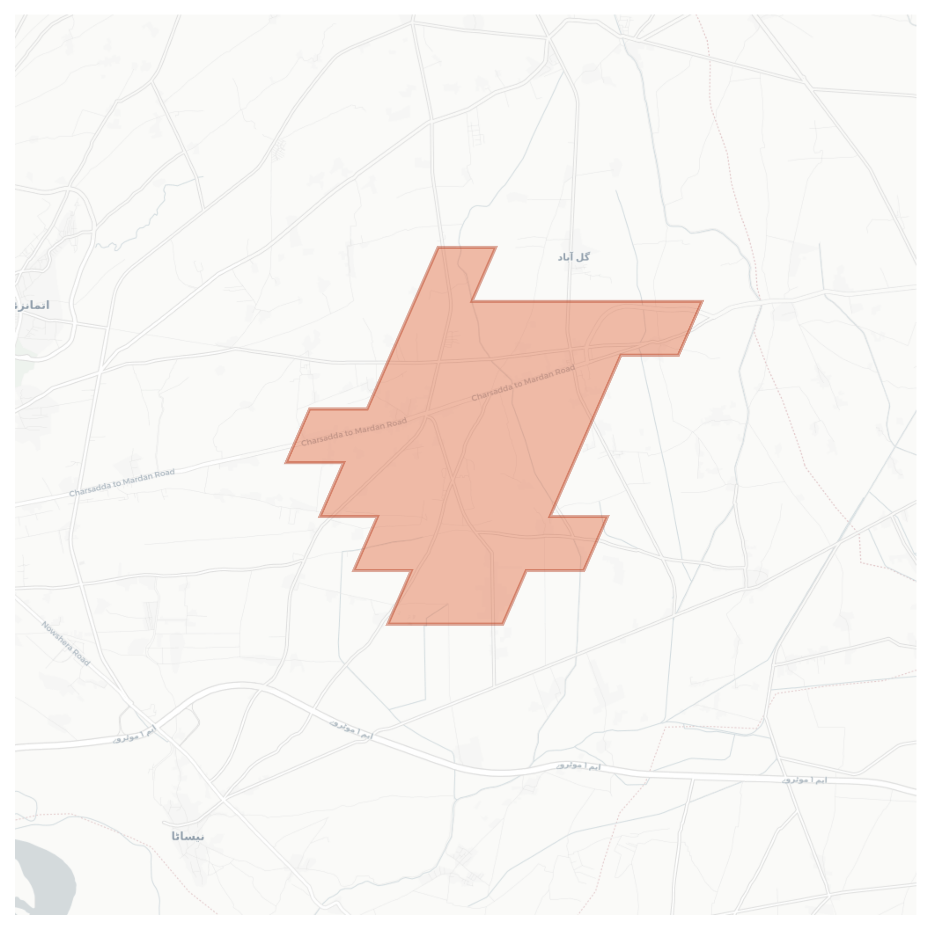 Wardaga geographic map