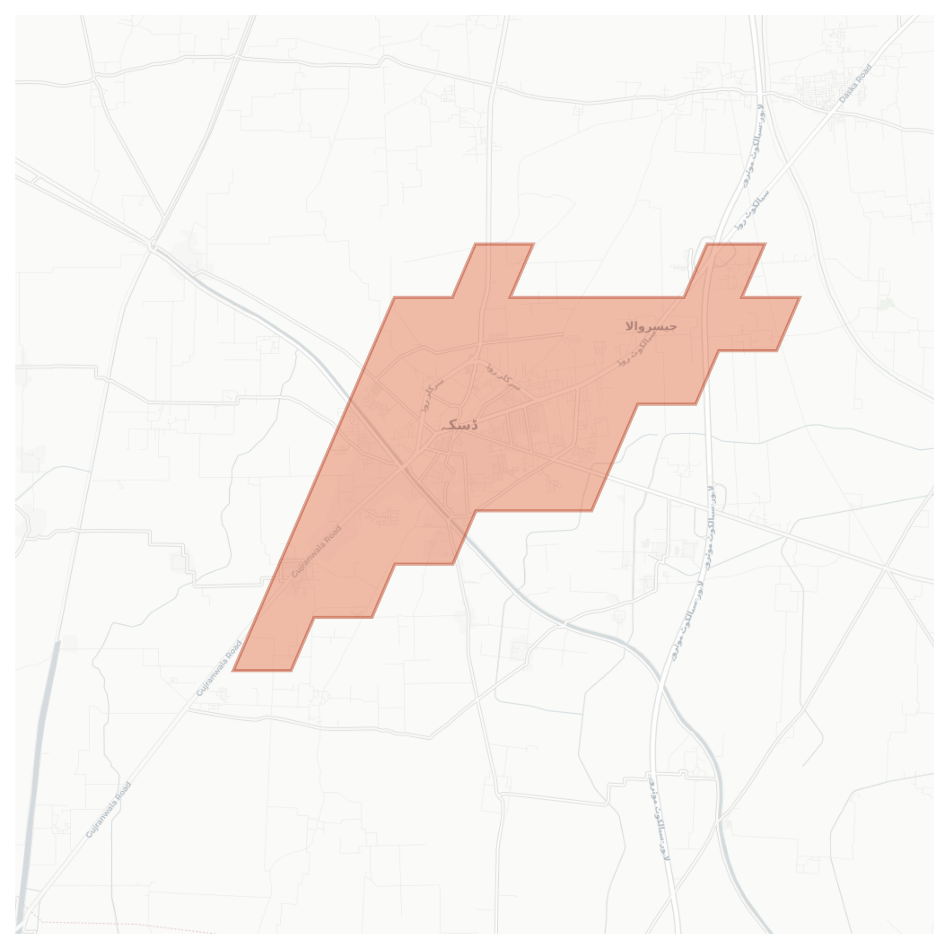 Daska geographic map