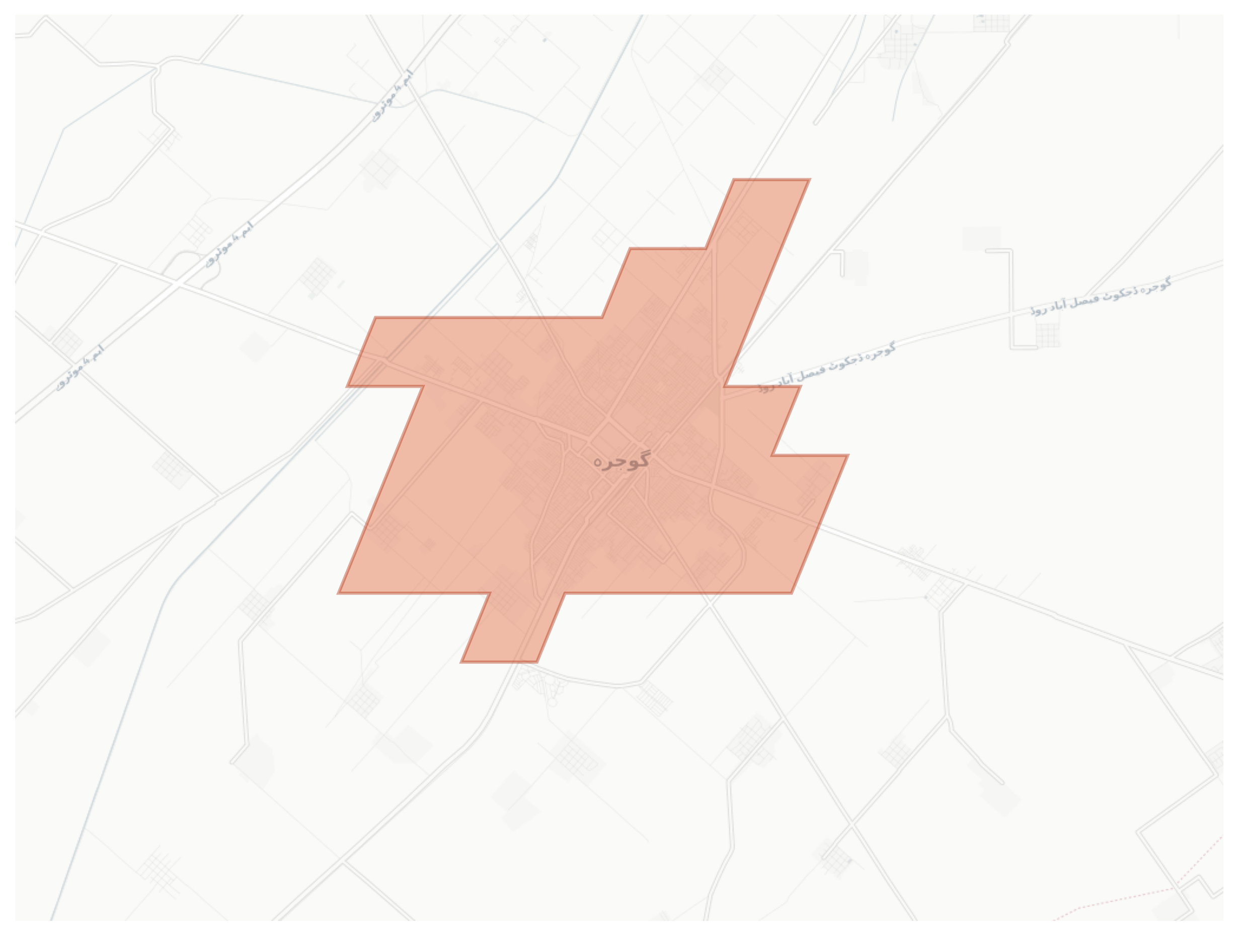 Gojra geographic map