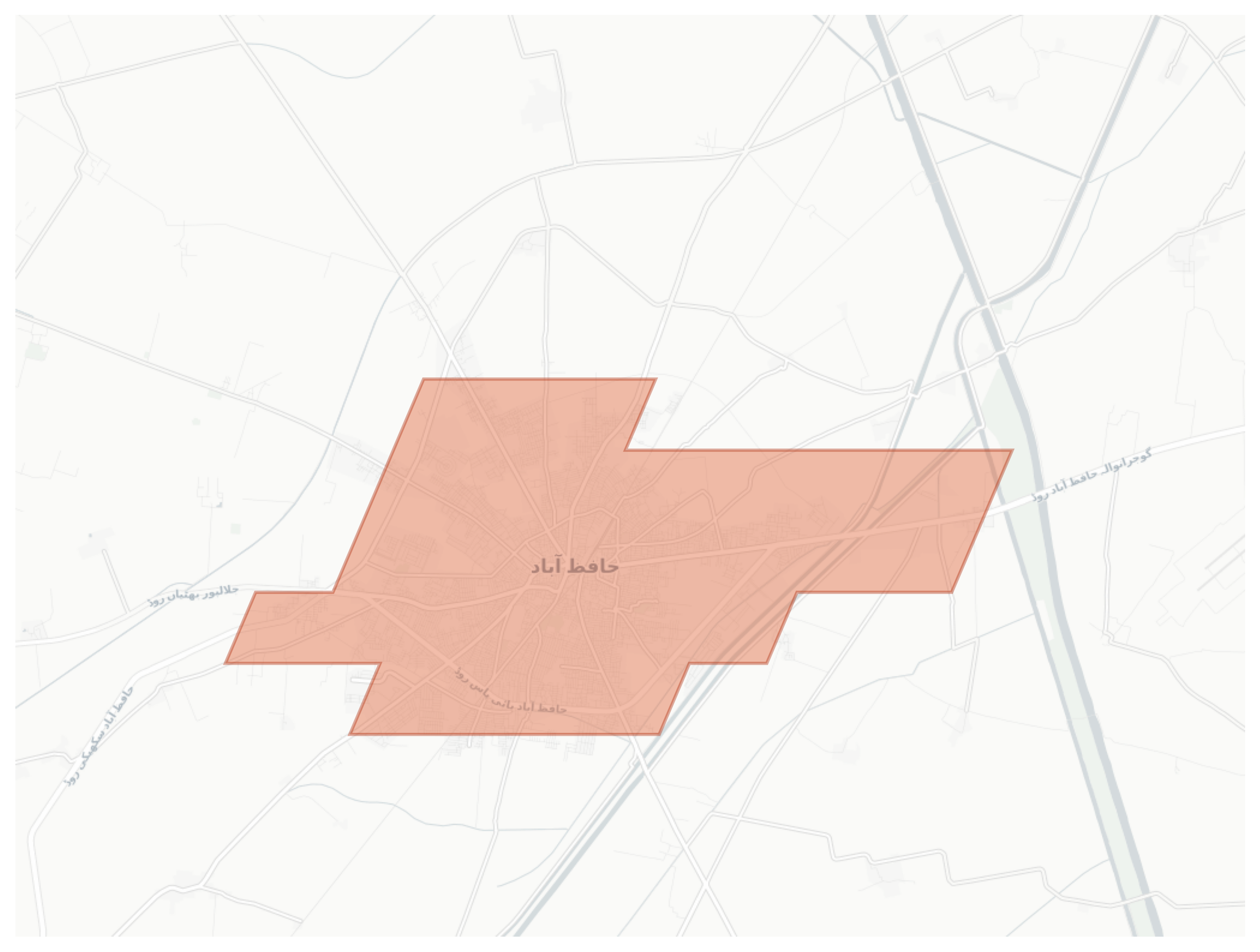Hafizabad geographic map