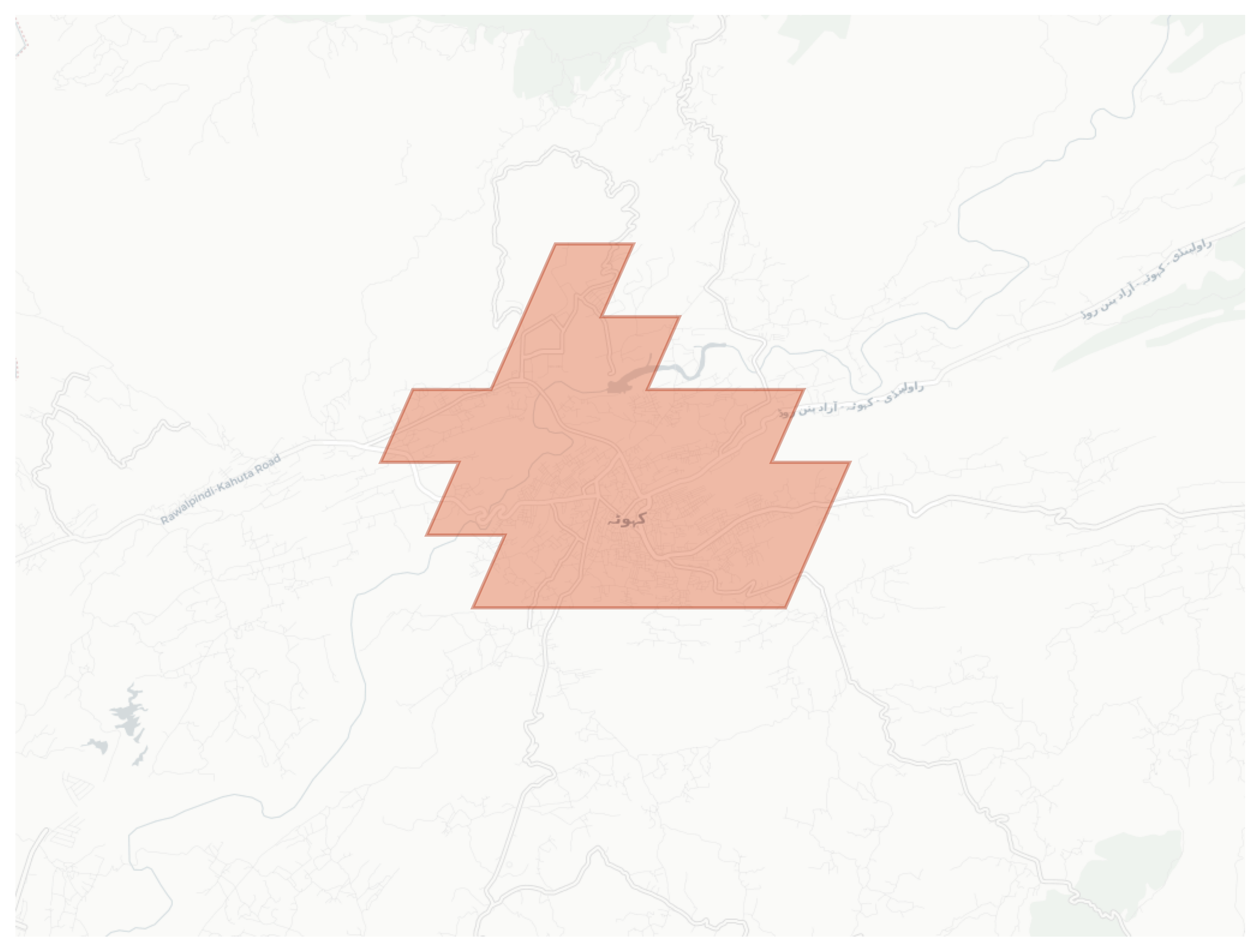 Kahuta geographic map