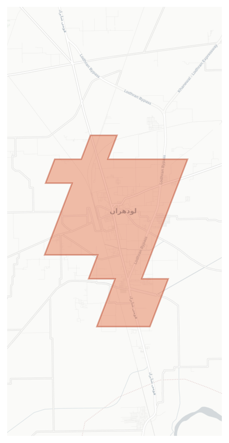 Lodhran geographic map