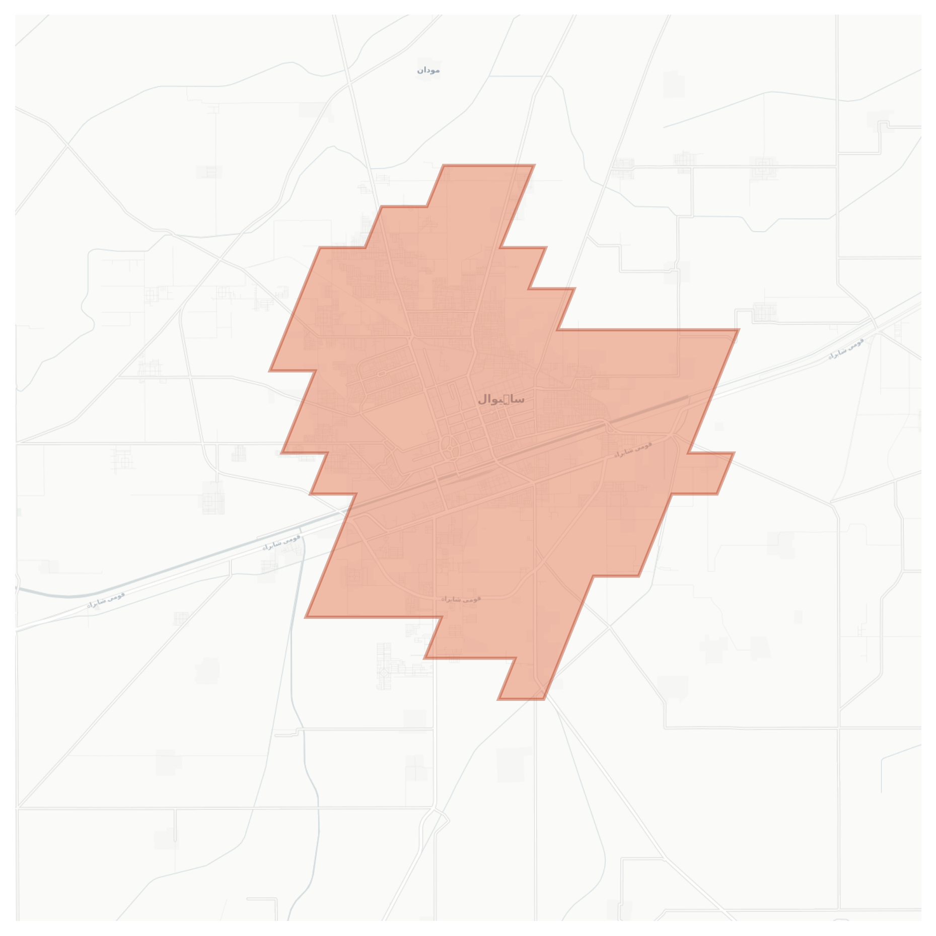 Sahiwal geographic map