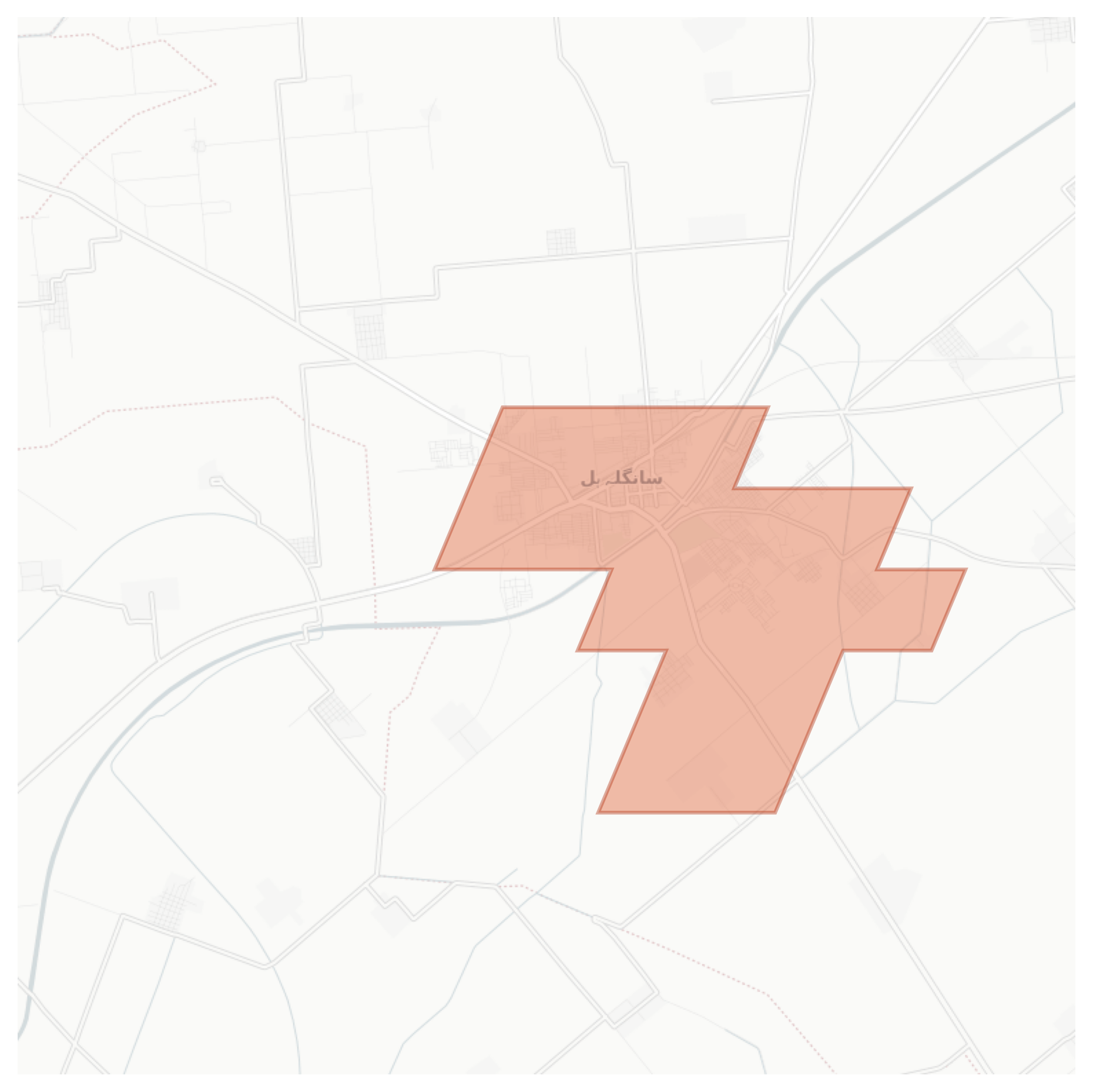 Sangla Hill geographic map